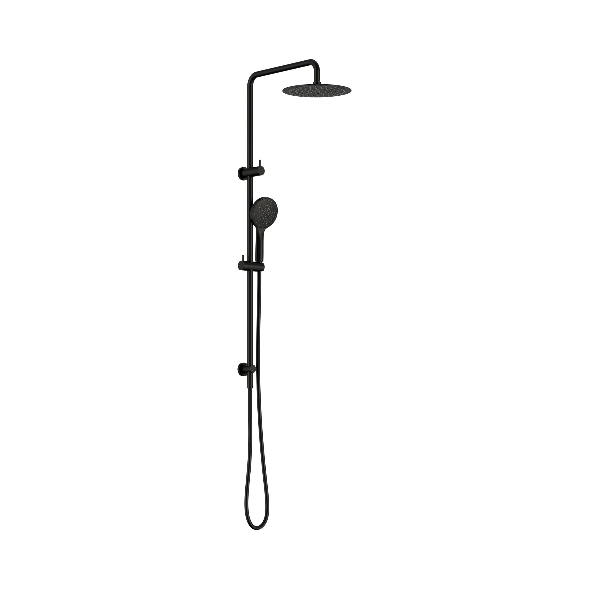 Nero Dolce II Twin Shower, Matte Black
