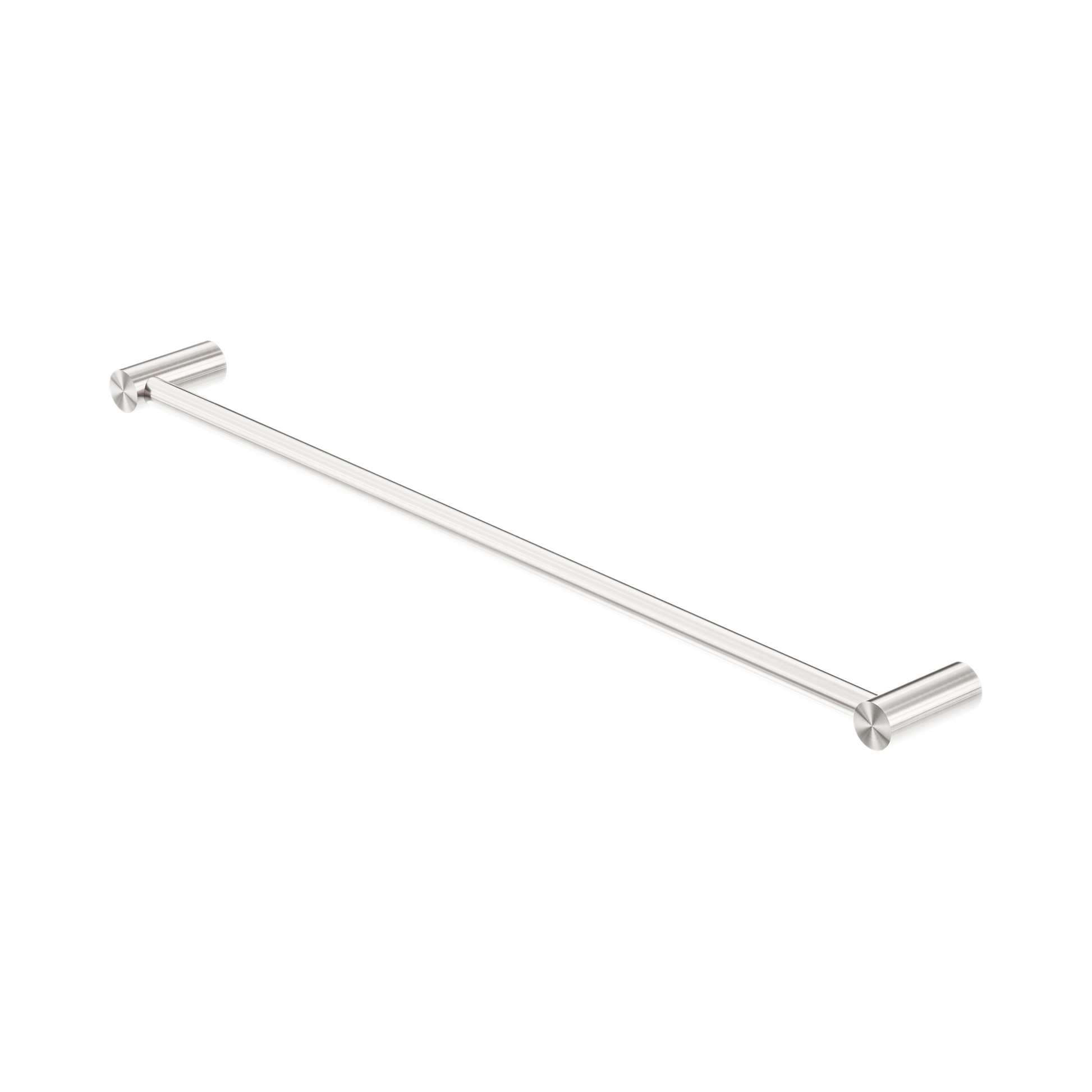 Nero New Mecca Single Towel Rail 600mm, Brushed Nickel