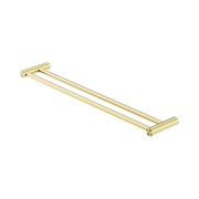 Nero New Mecca Double Towel Rail 600mm, Brushed Gold