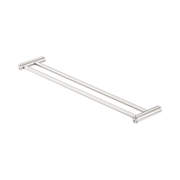Nero New Mecca Double Towel Rail 600mm, Brushed Nickel