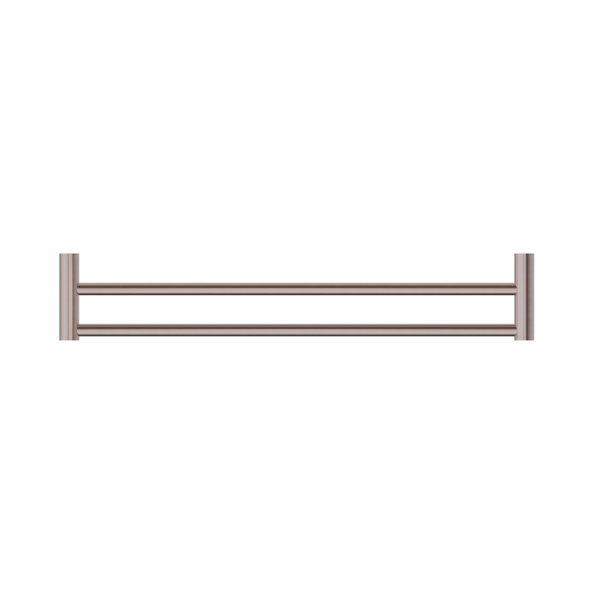 Nero New Mecca Double Towel Rail 600mm, Brushed Bronze