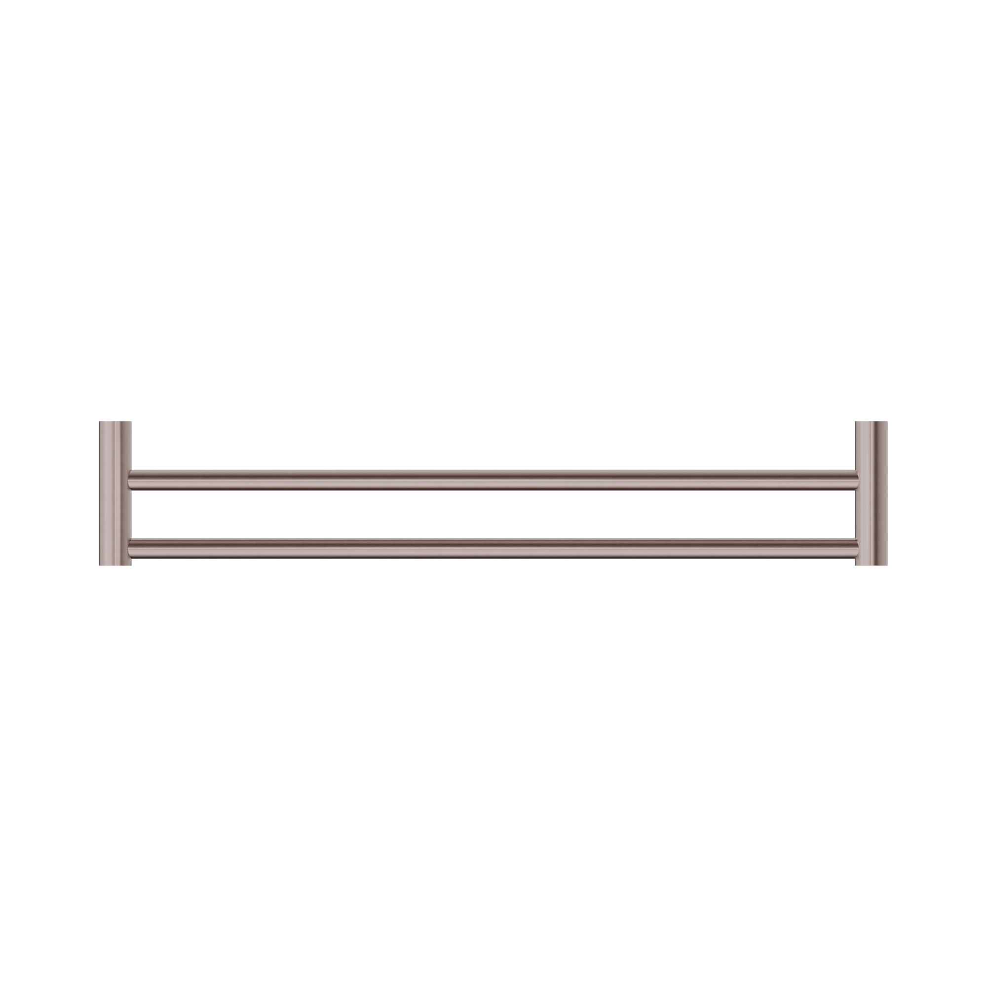 Nero New Mecca Double Towel Rail 600mm, Brushed Bronze