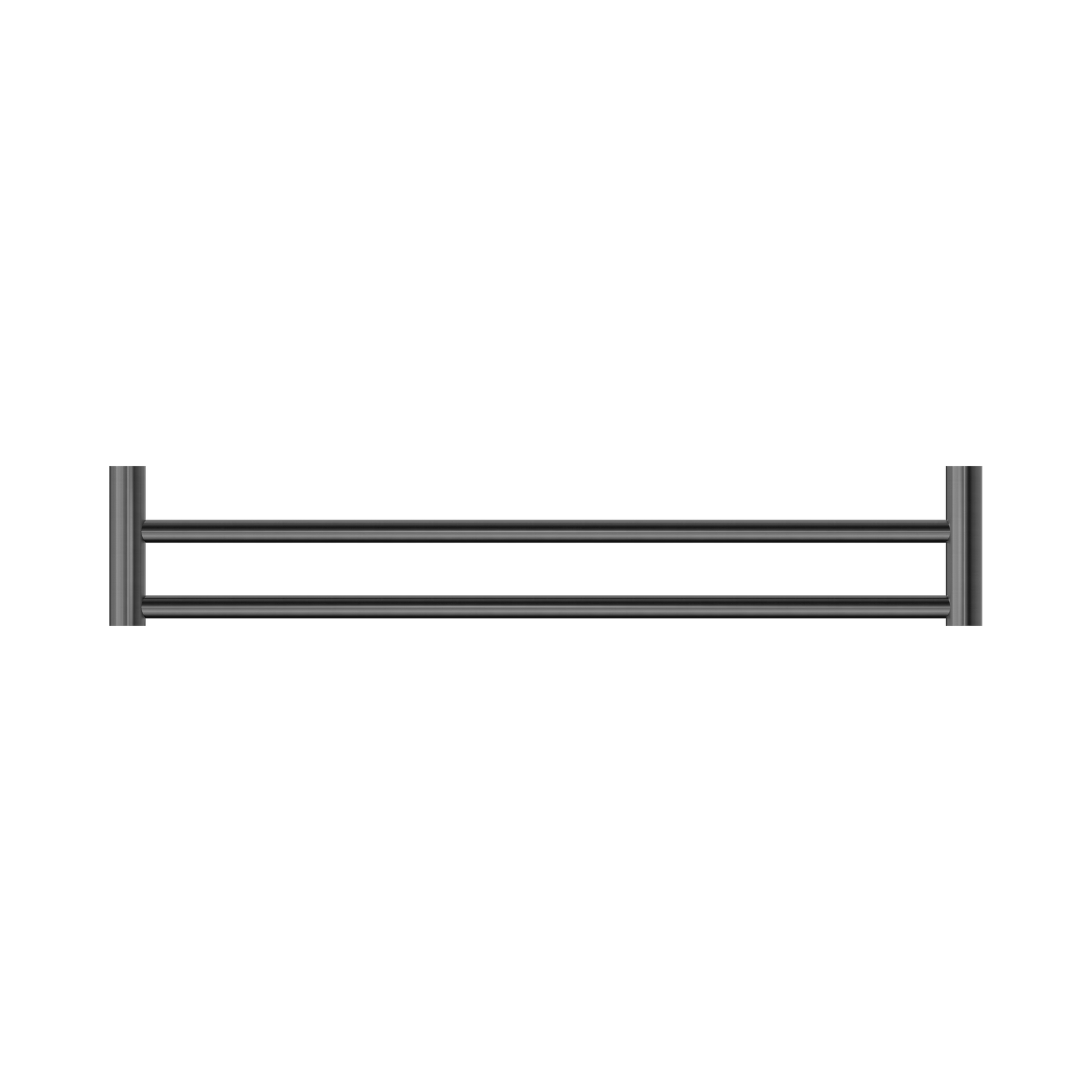 Nero New Mecca Double Towel Rail 600mm, Gun Metal