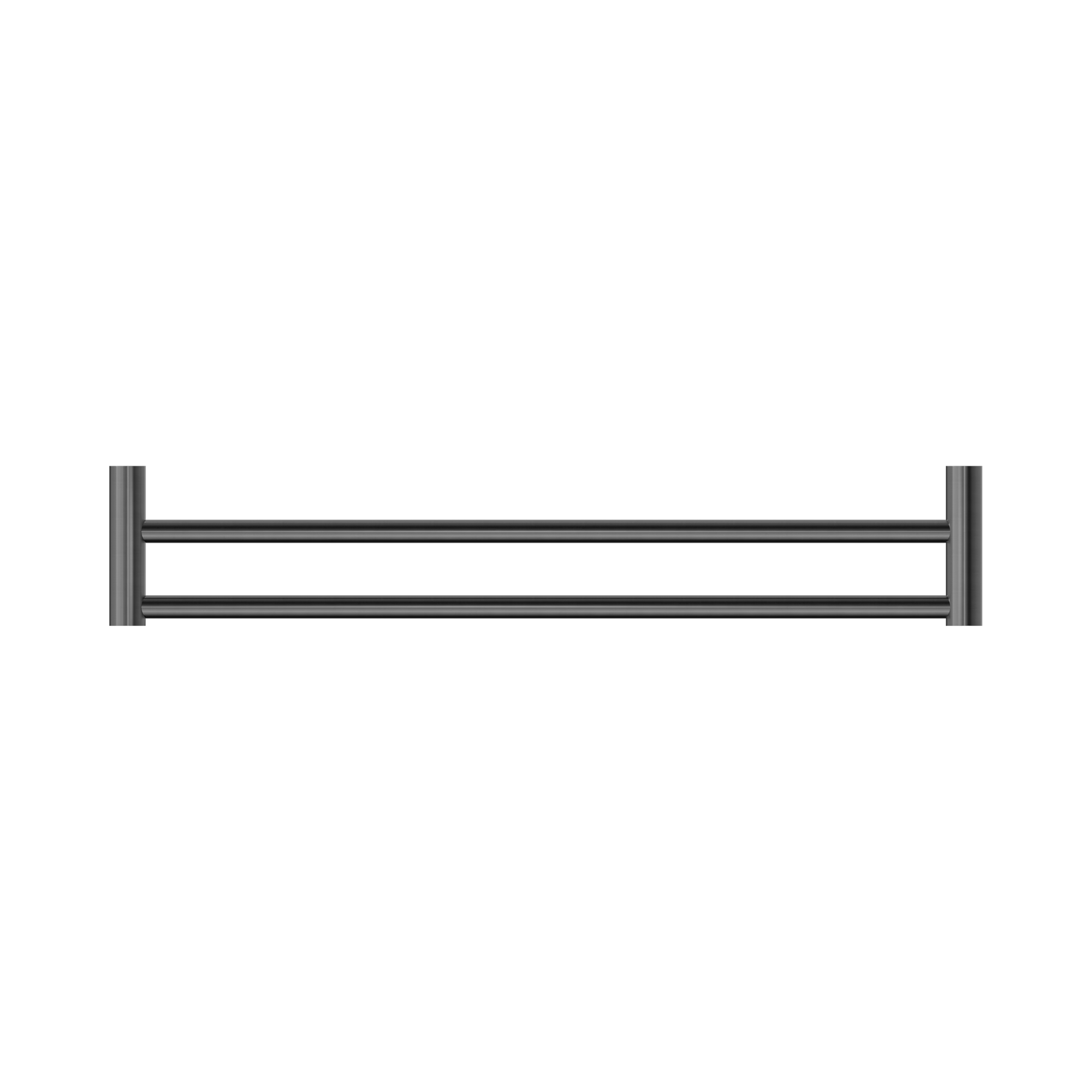 Nero New Mecca Double Towel Rail 600mm, Gun Metal
