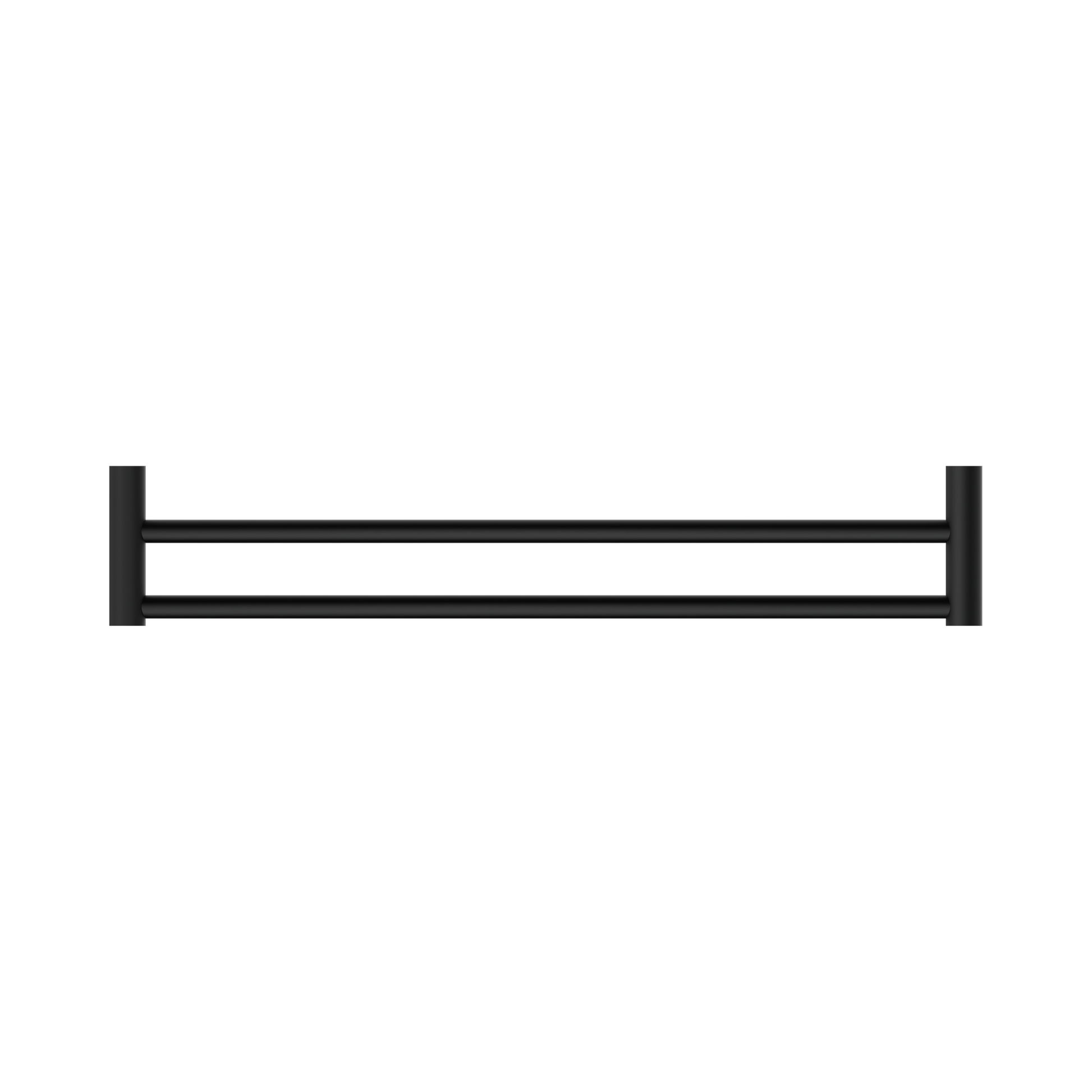 Nero New Mecca Double Towel Rail 600mm, Matte Black