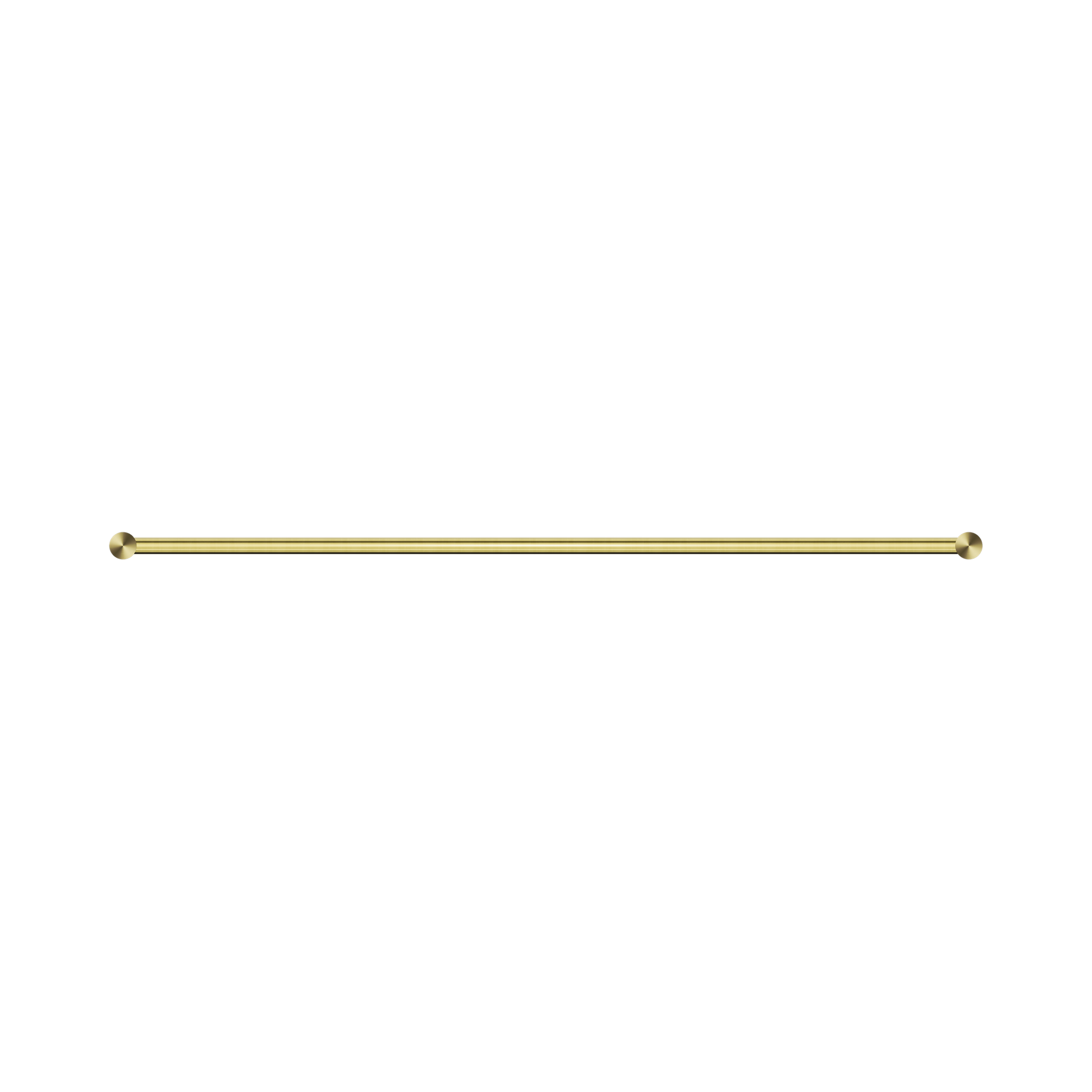 Nero New Mecca Single Towel Rail 800mm, Brushed Gold