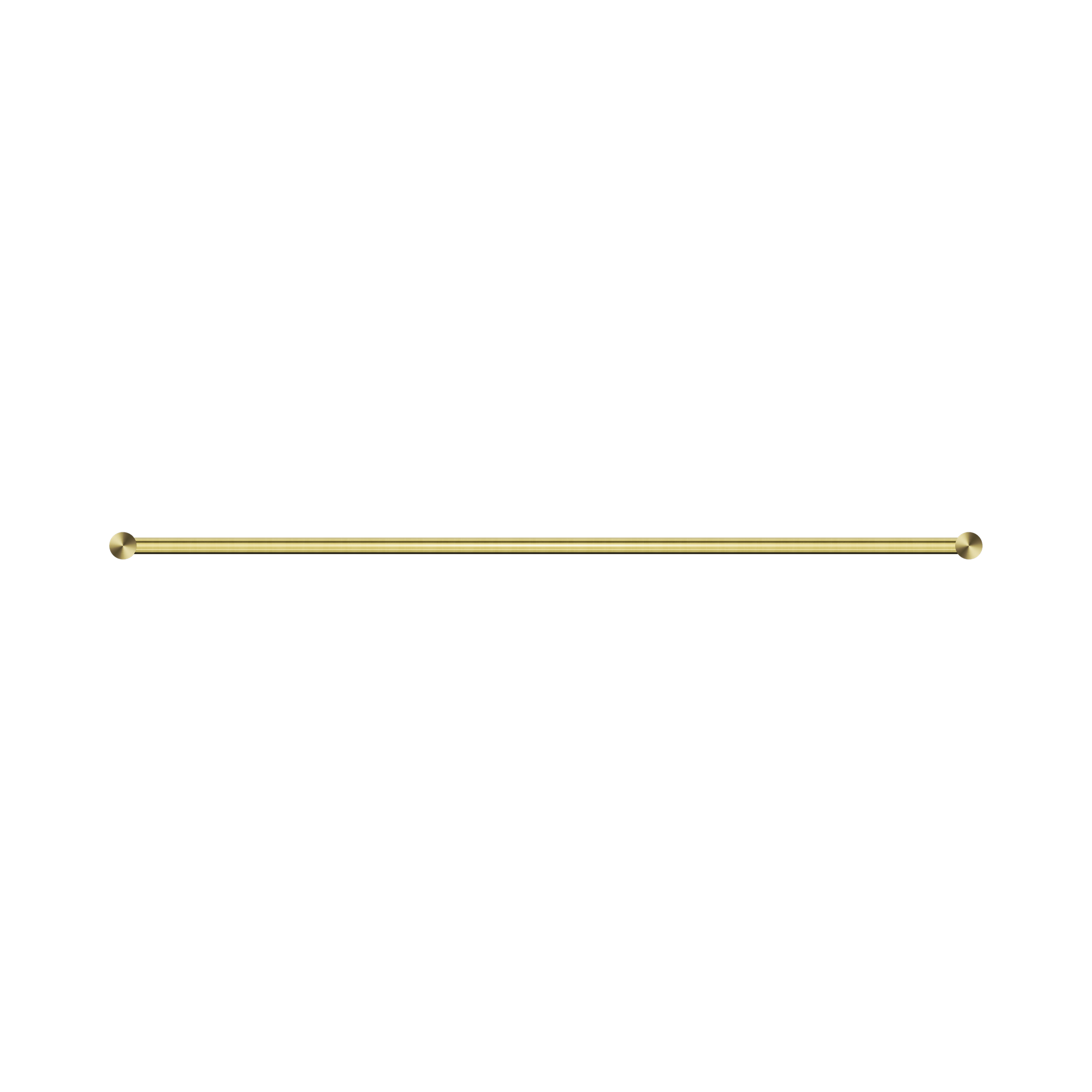 Nero New Mecca Single Towel Rail 800mm, Brushed Gold