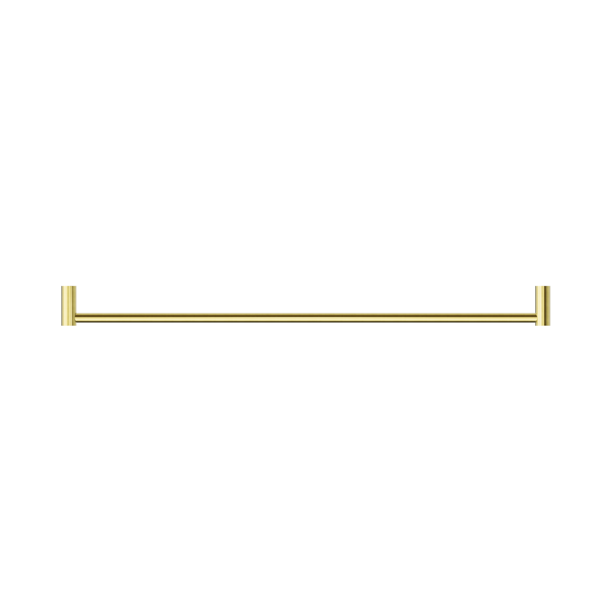 Nero New Mecca Single Towel Rail 800mm, Brushed Gold
