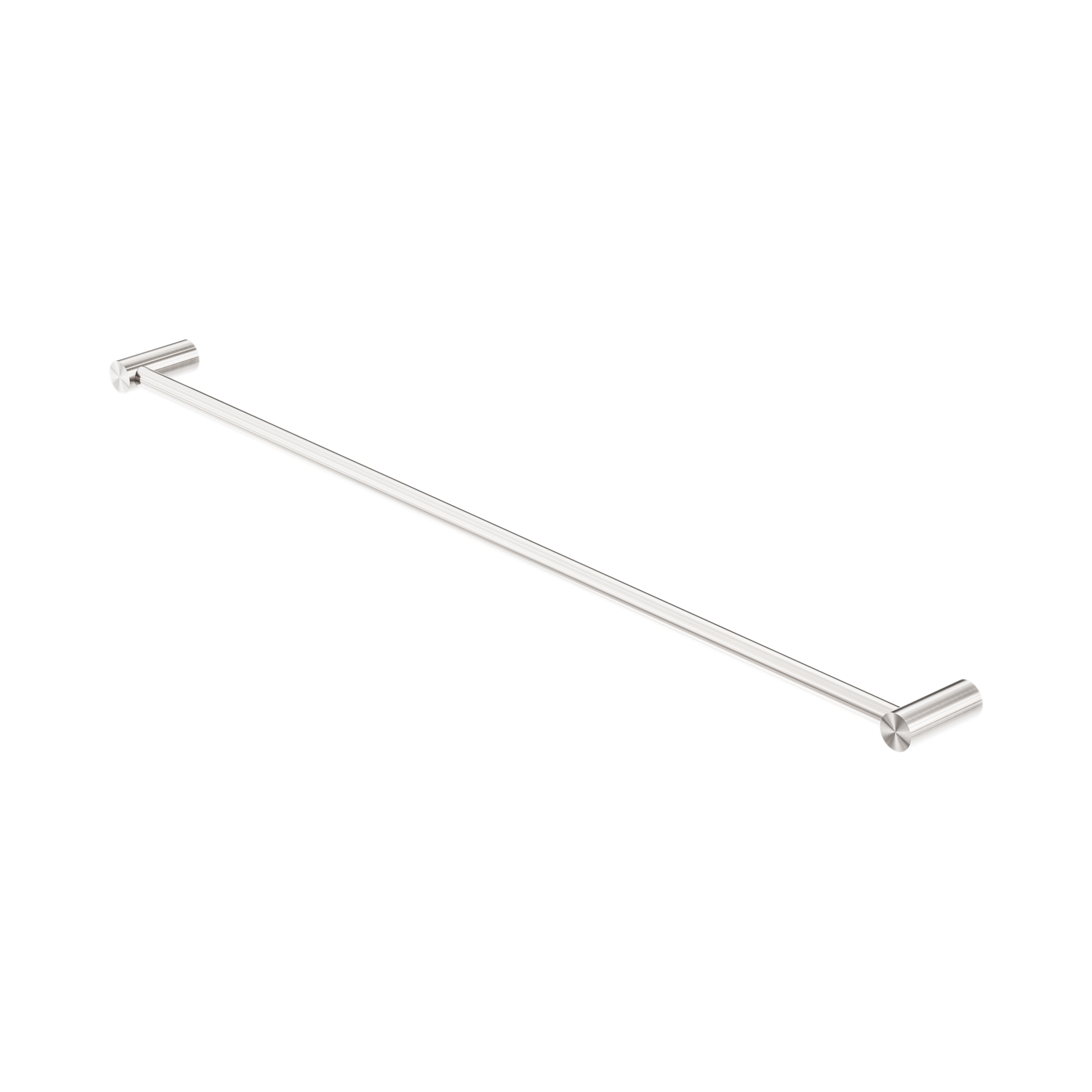 Nero New Mecca Single Towel Rail 800mm, Brushed Nickel