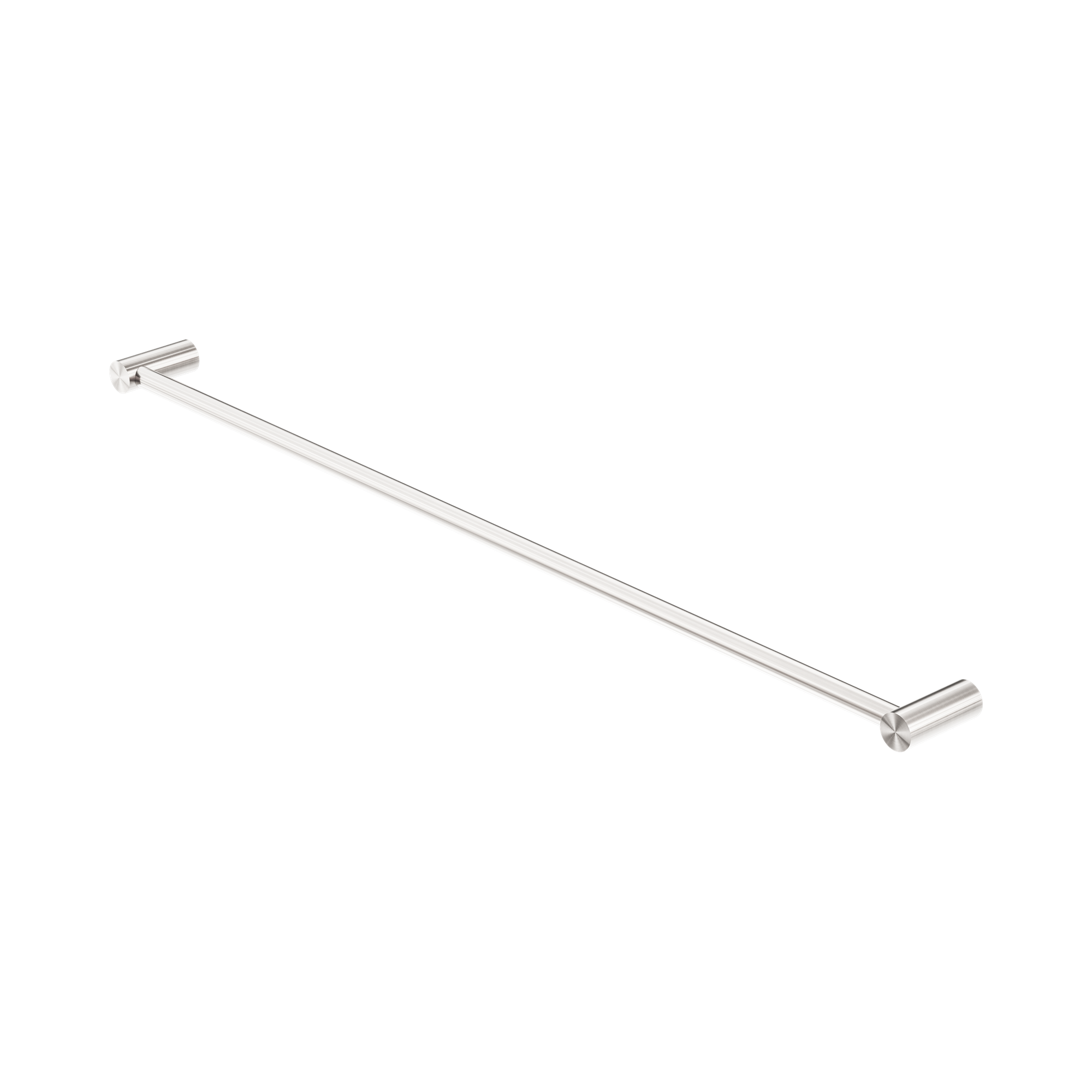 Nero New Mecca Single Towel Rail 800mm, Brushed Nickel