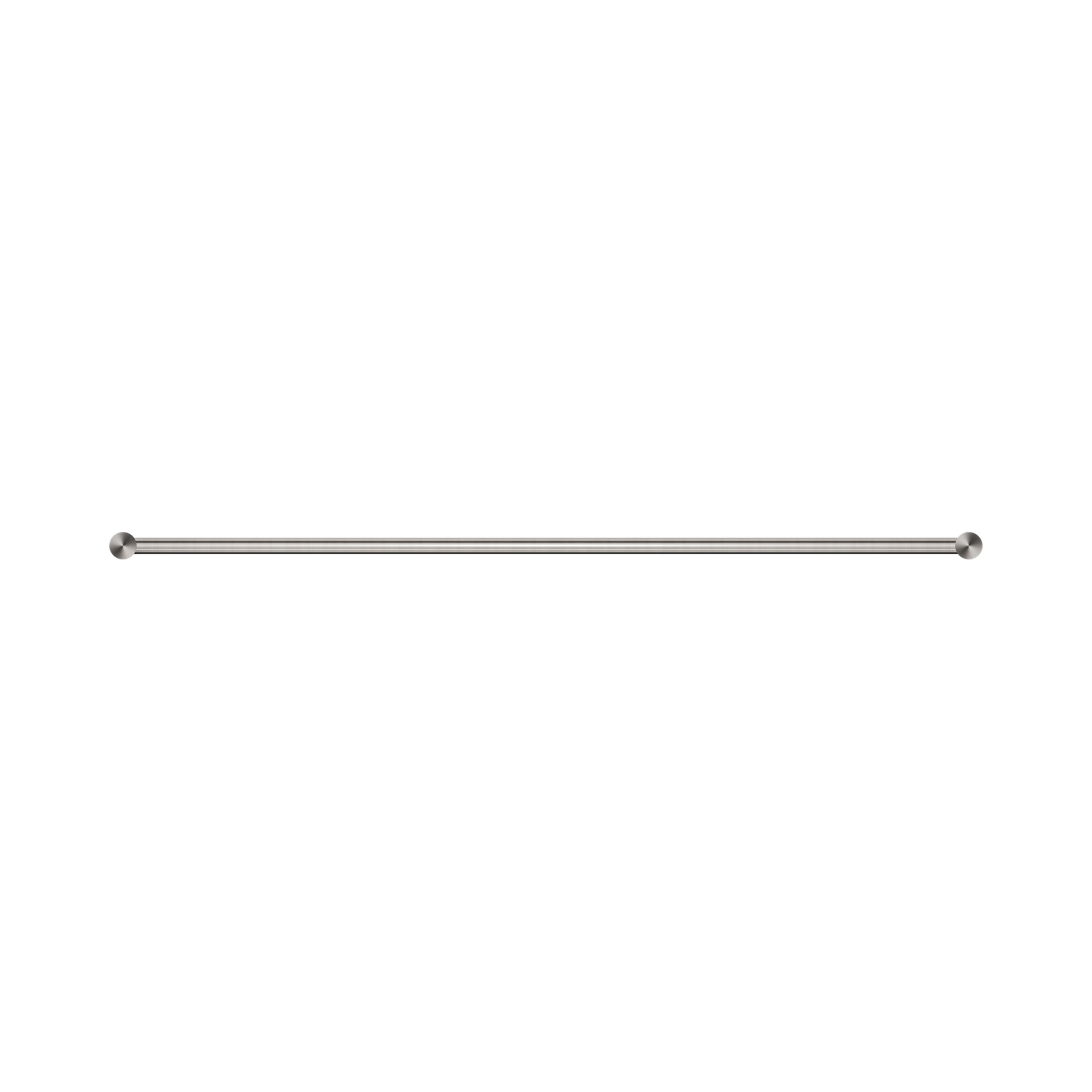 Nero New Mecca Single Towel Rail 800mm, Brushed Nickel