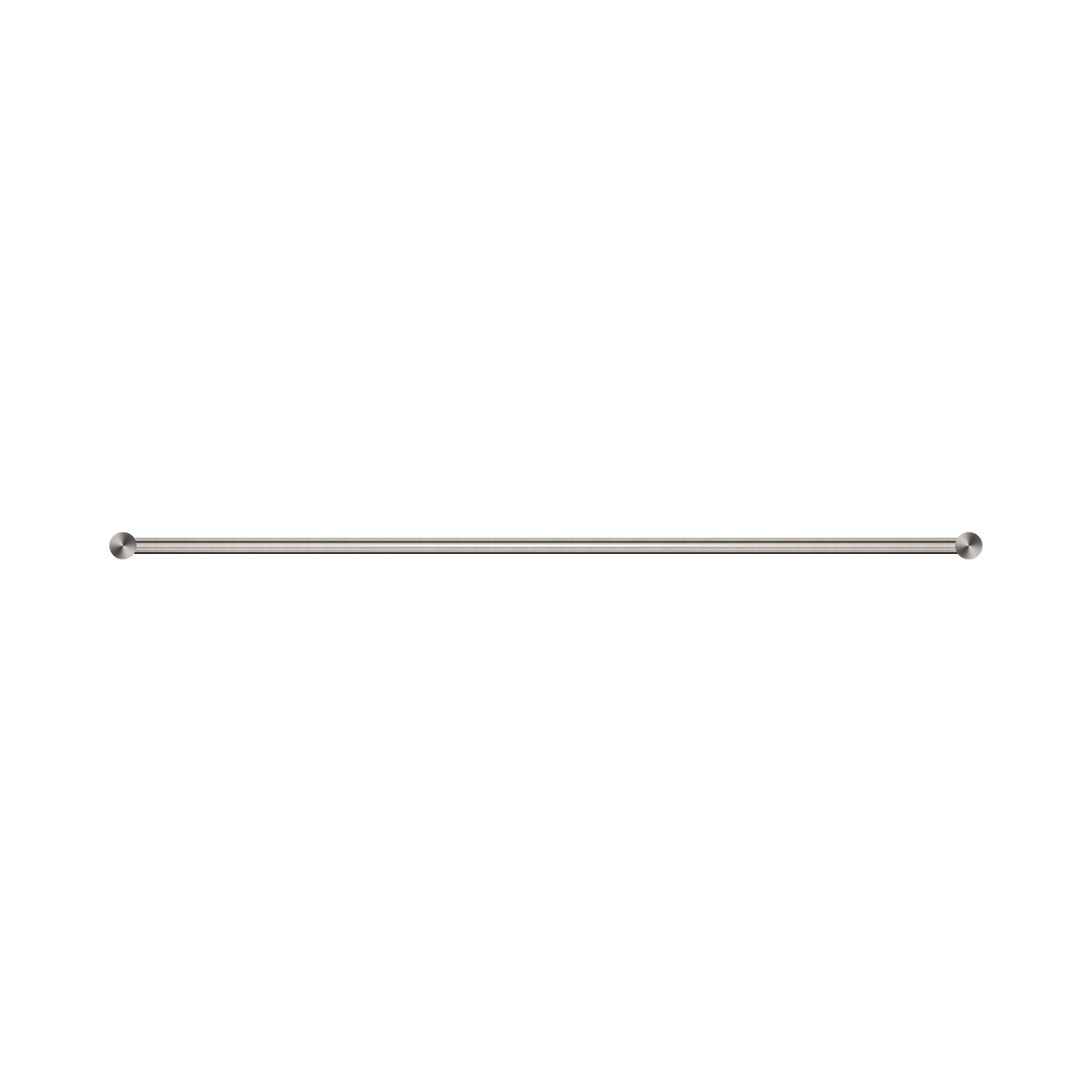 Nero New Mecca Single Towel Rail 800mm, Brushed Nickel