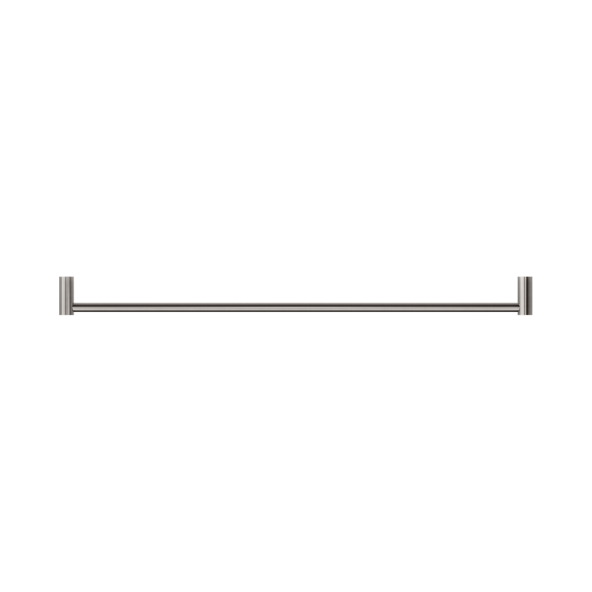 Nero New Mecca Single Towel Rail 800mm, Brushed Nickel