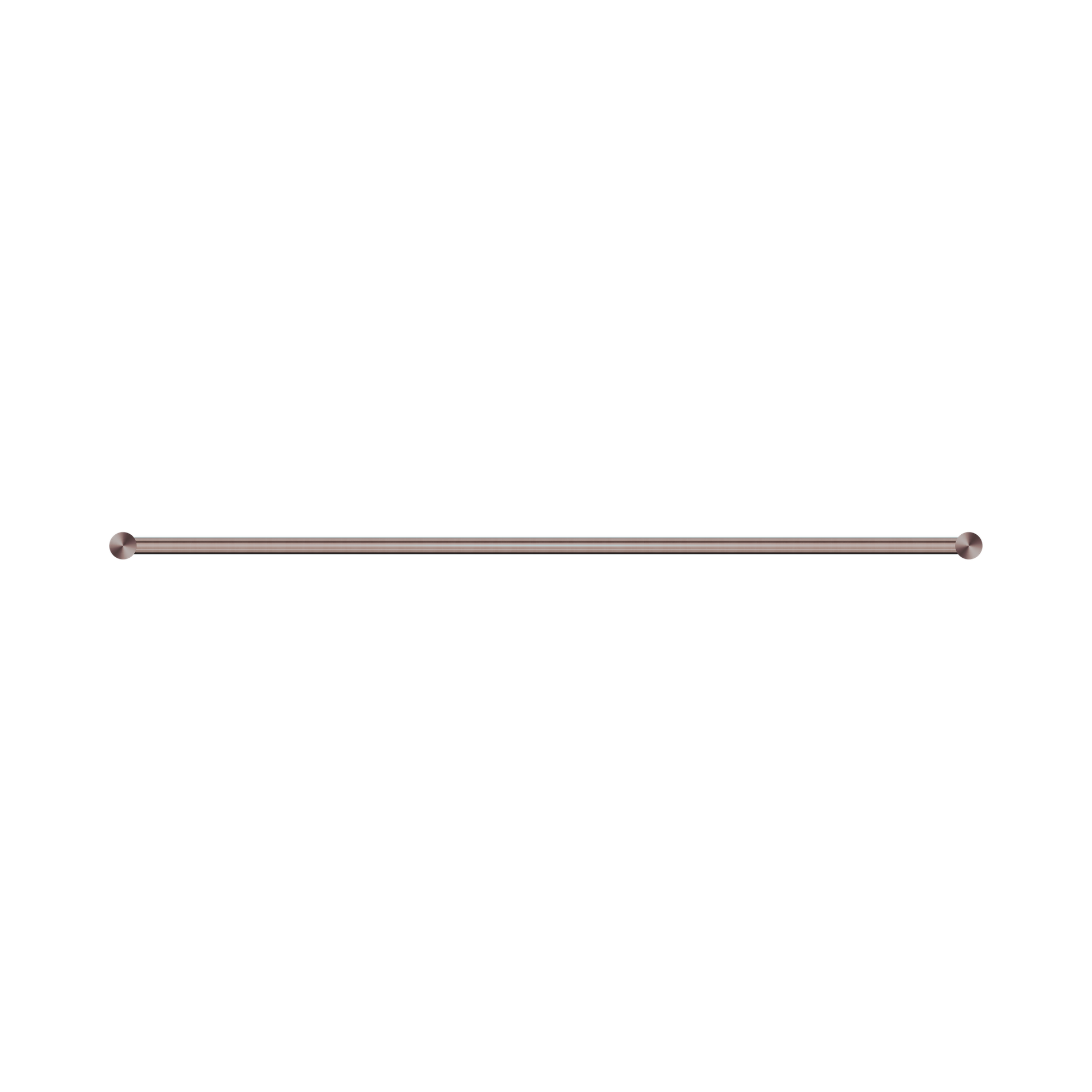 Nero New Mecca Single Towel Rail 800mm, Brushed Bronze