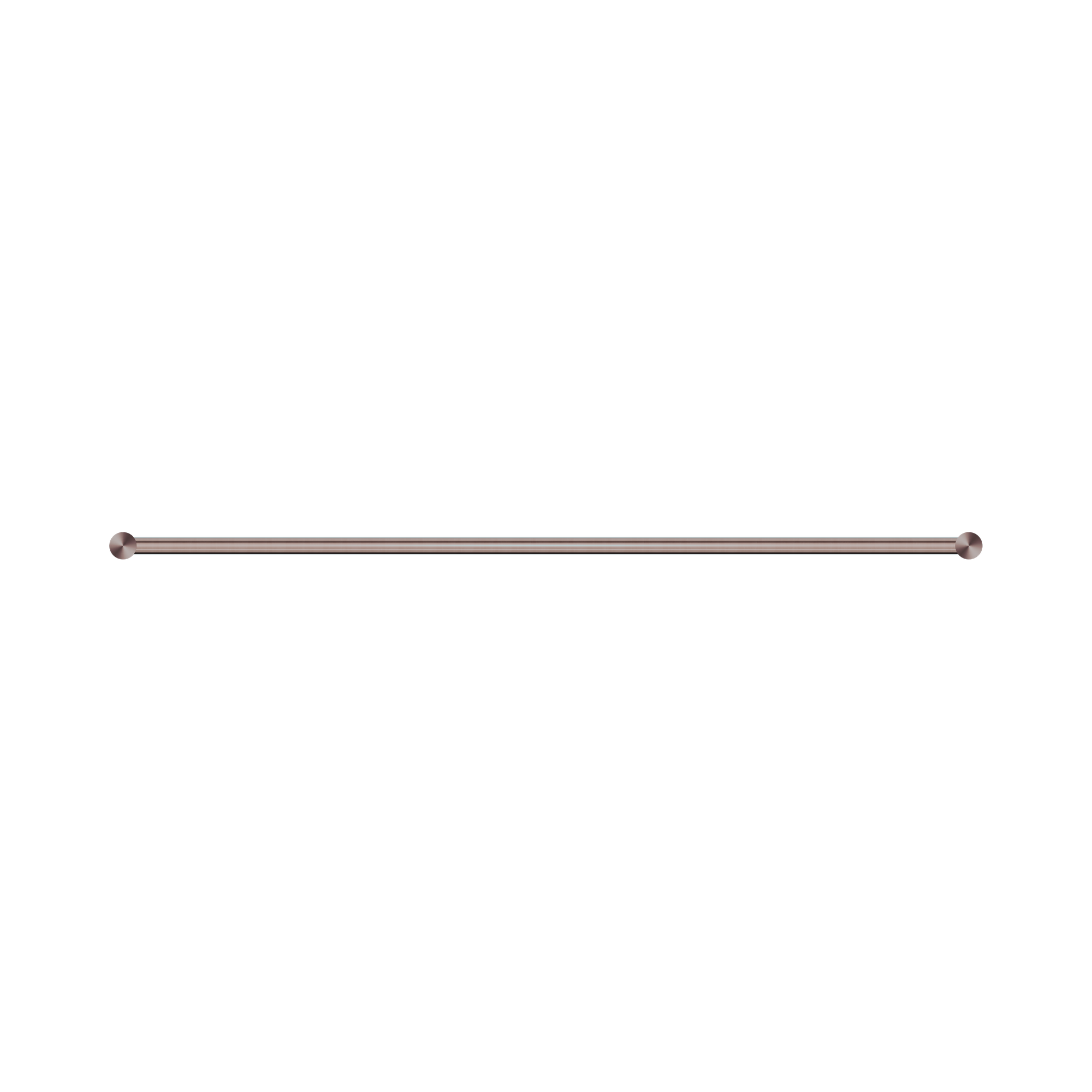 Nero New Mecca Single Towel Rail 800mm, Brushed Bronze