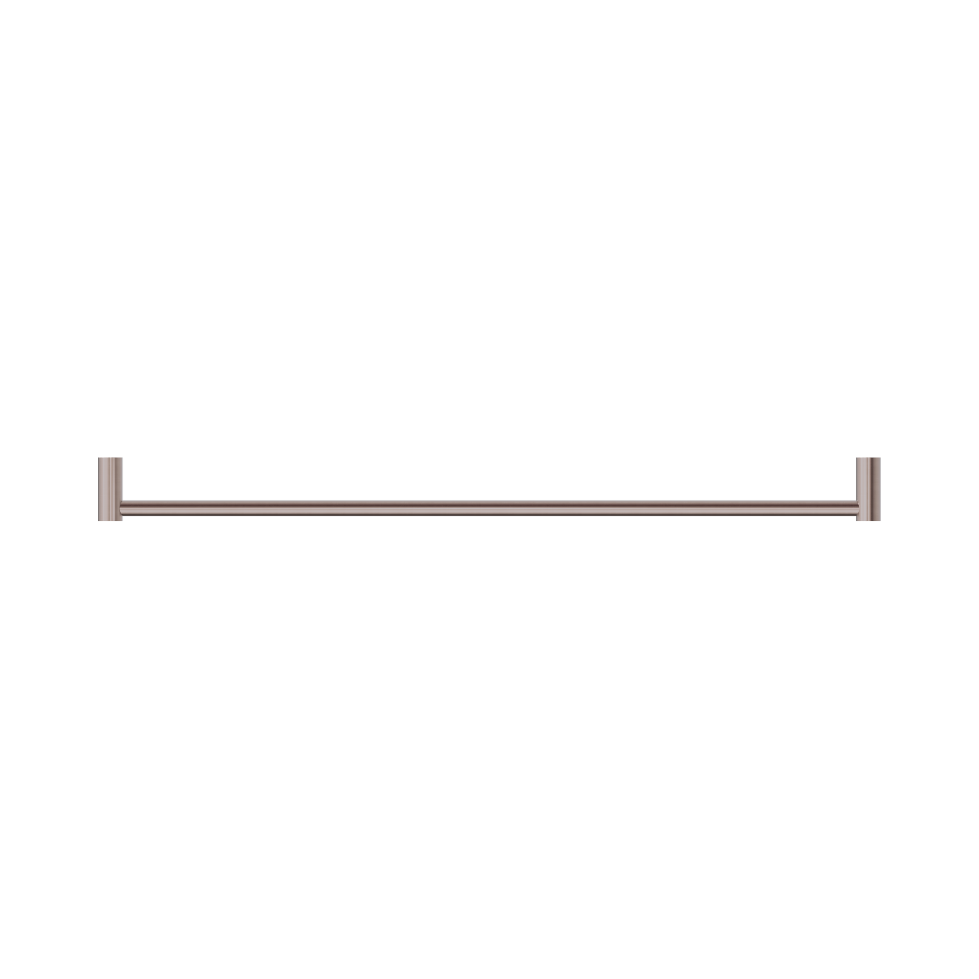 Nero New Mecca Single Towel Rail 800mm, Brushed Bronze