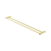 Nero New Mecca Double Towel Rail 800mm, Brushed Gold