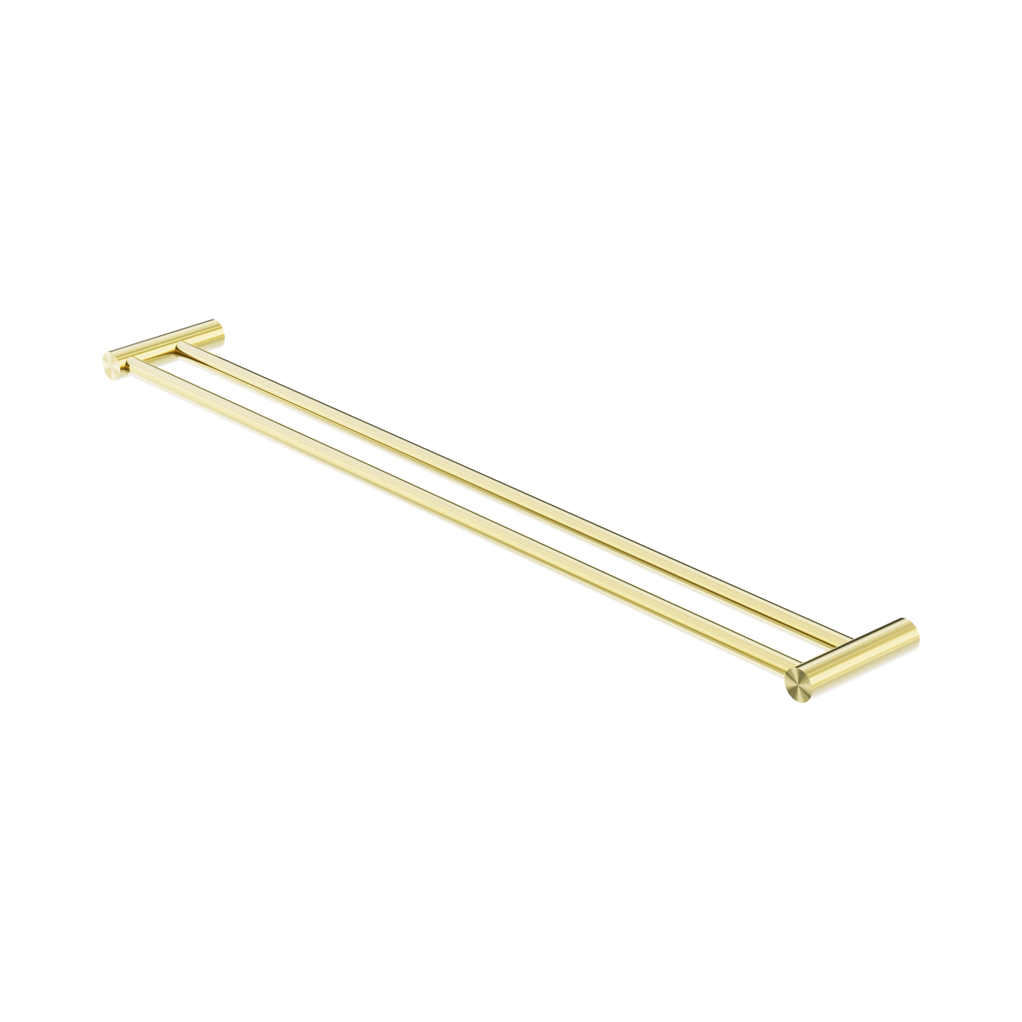 Nero New Mecca Double Towel Rail 800mm, Brushed Gold