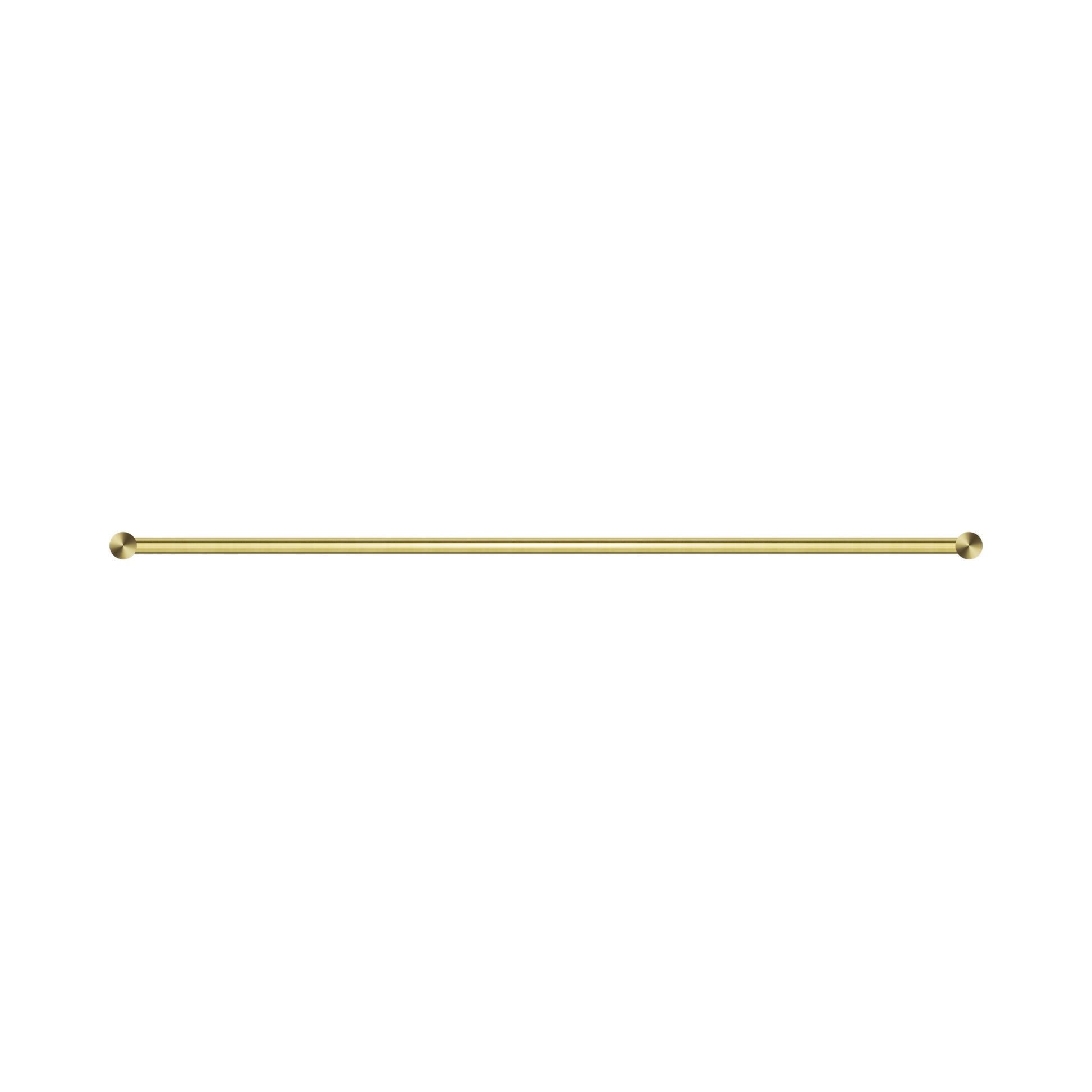 Nero New Mecca Double Towel Rail 800mm, Brushed Gold
