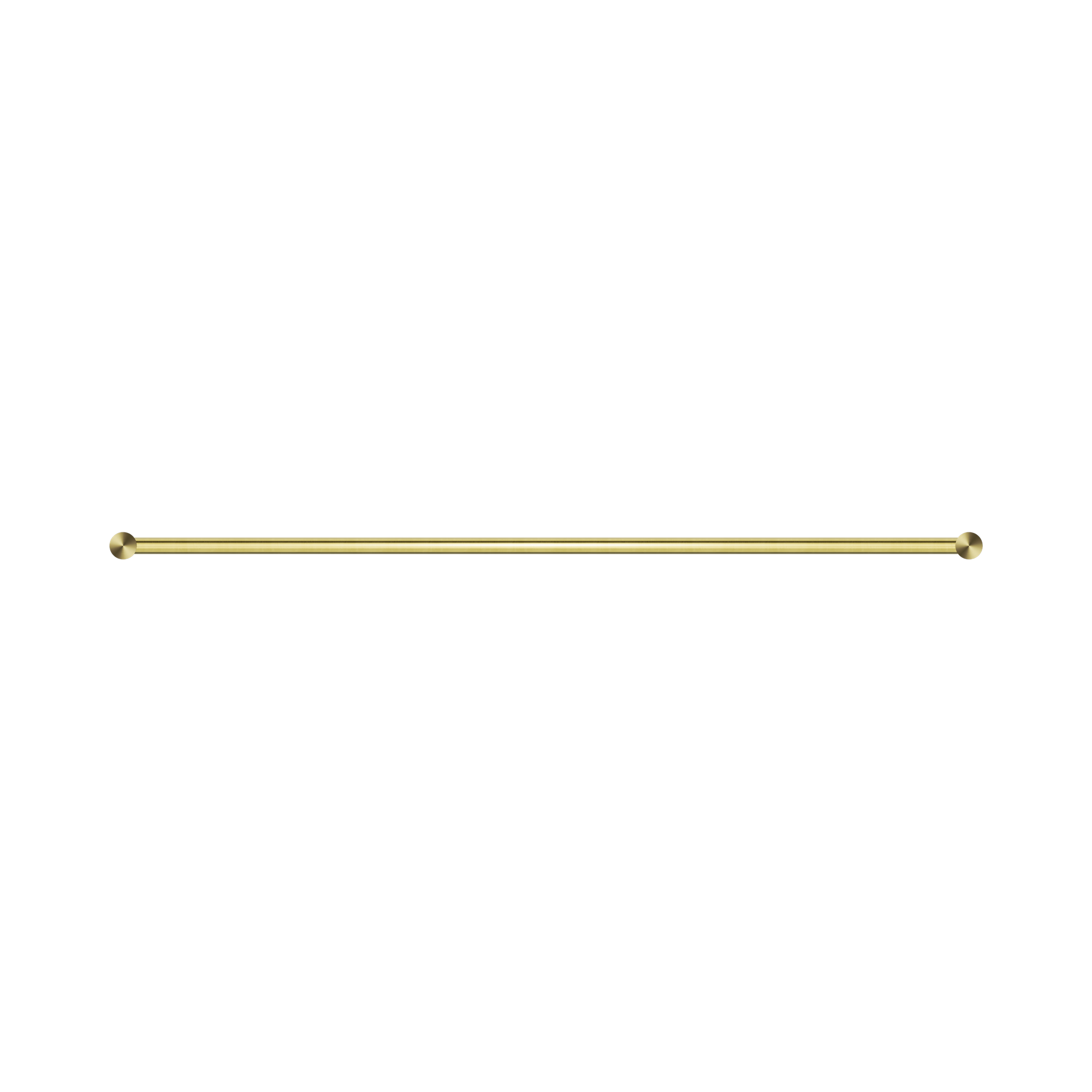 Nero New Mecca Double Towel Rail 800mm, Brushed Gold