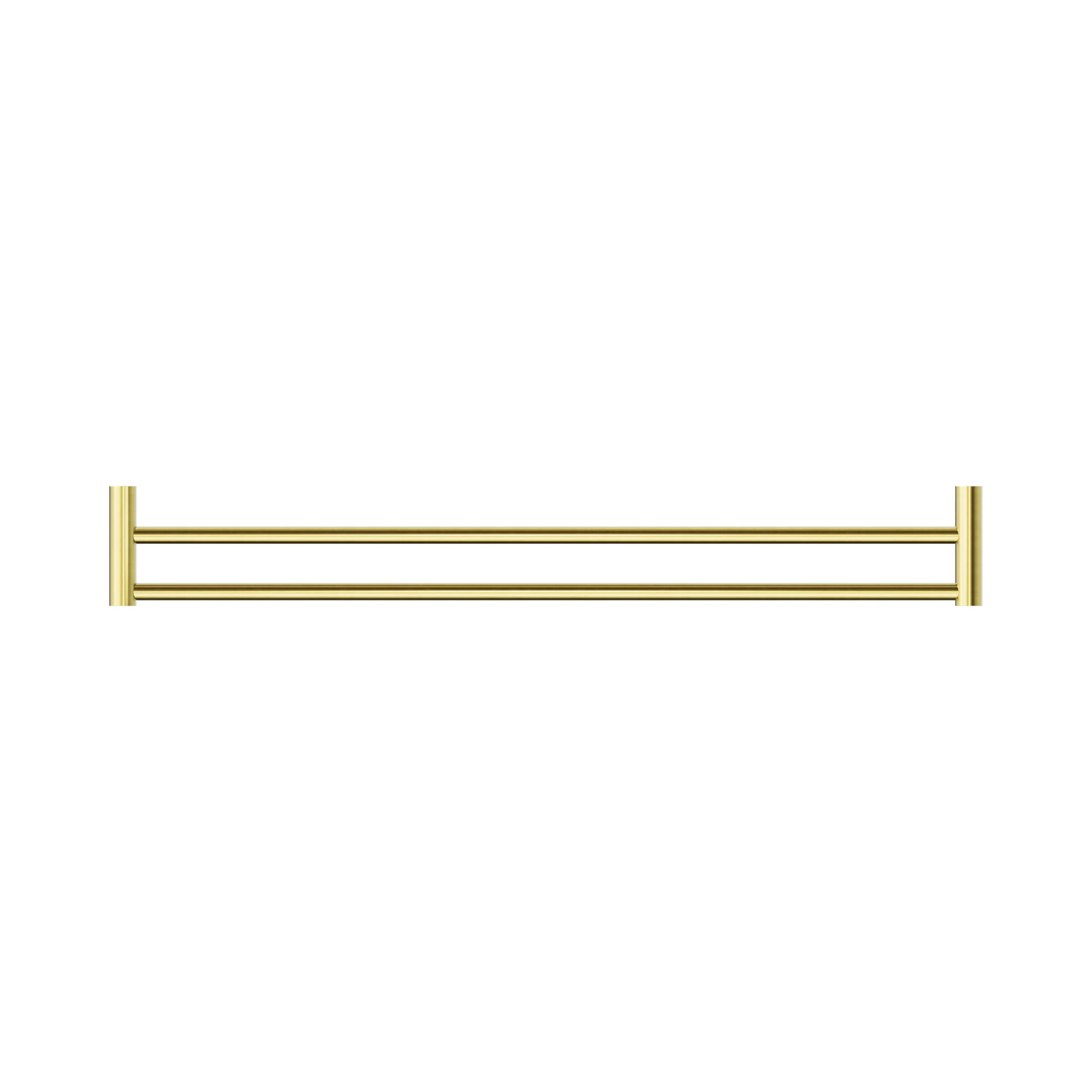Nero New Mecca Double Towel Rail 800mm, Brushed Gold