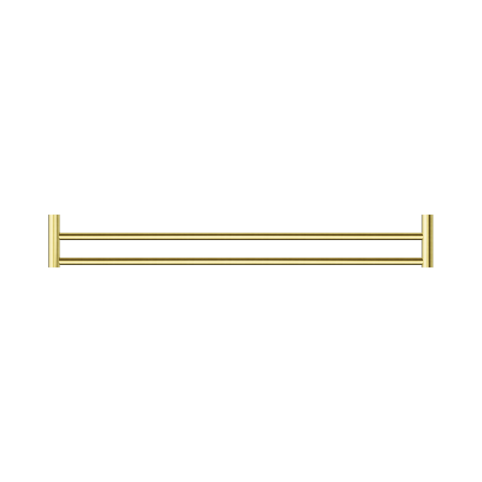 Nero New Mecca Double Towel Rail 800mm, Brushed Gold
