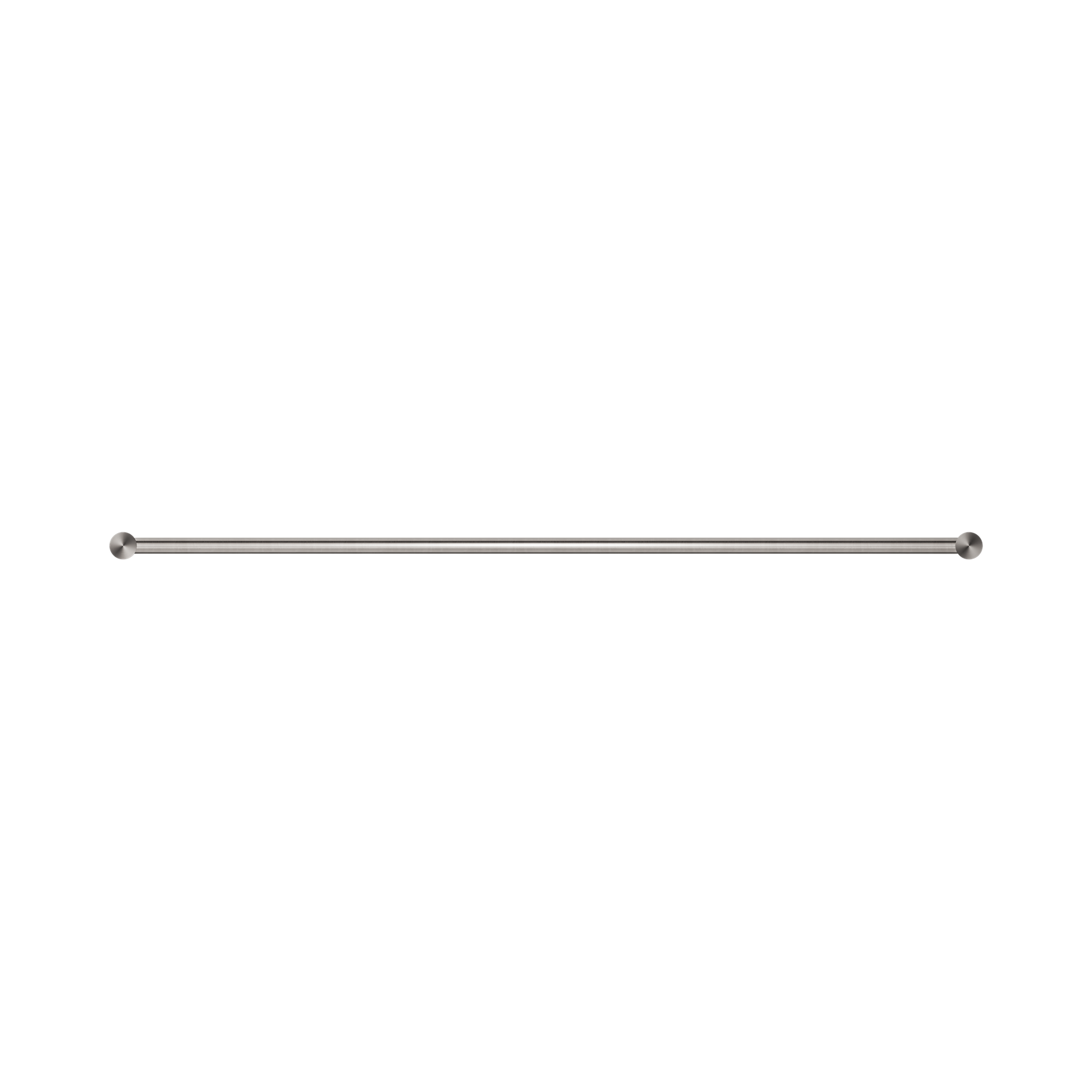 Nero New Mecca Double Towel Rail 800mm, Brushed Nickel