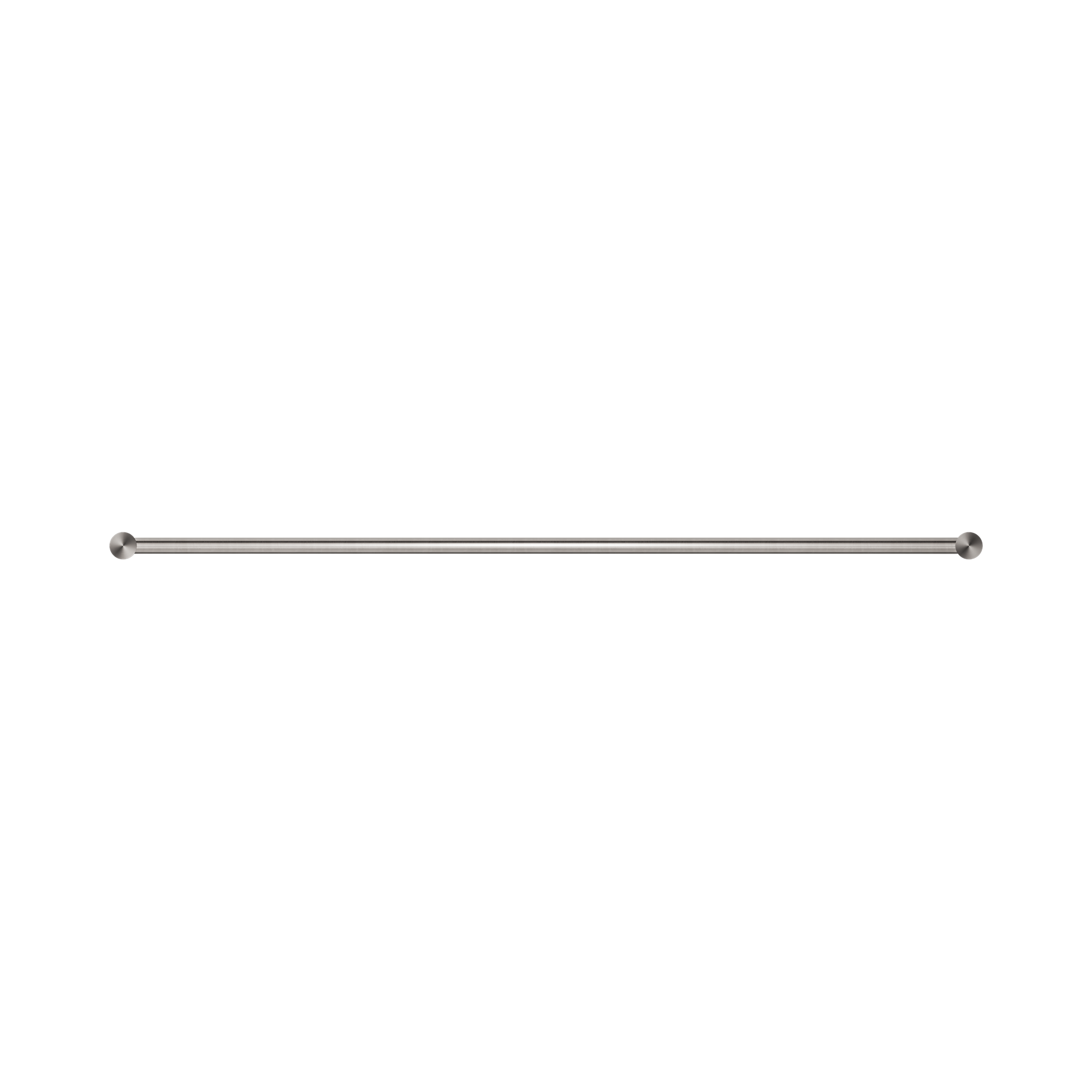 Nero New Mecca Double Towel Rail 800mm, Brushed Nickel