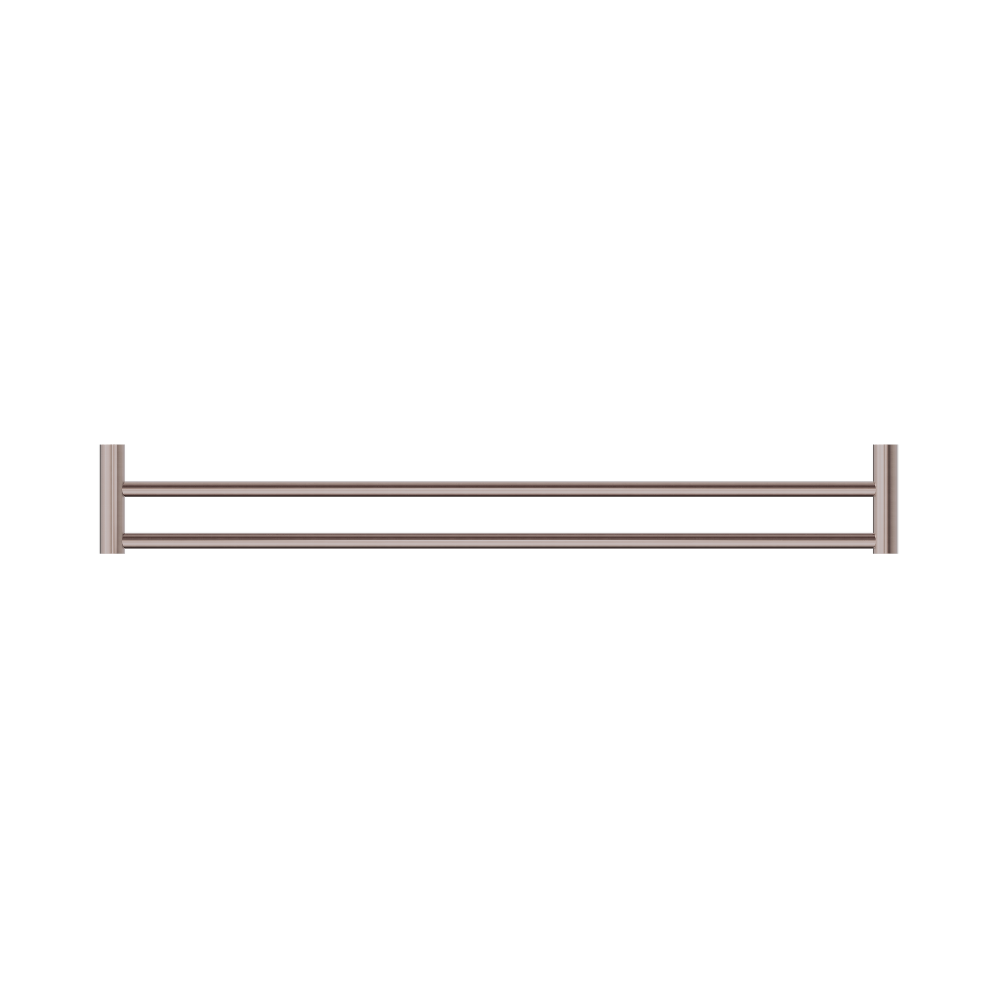 Nero New Mecca Double Towel Rail 800mm, Brushed Bronze