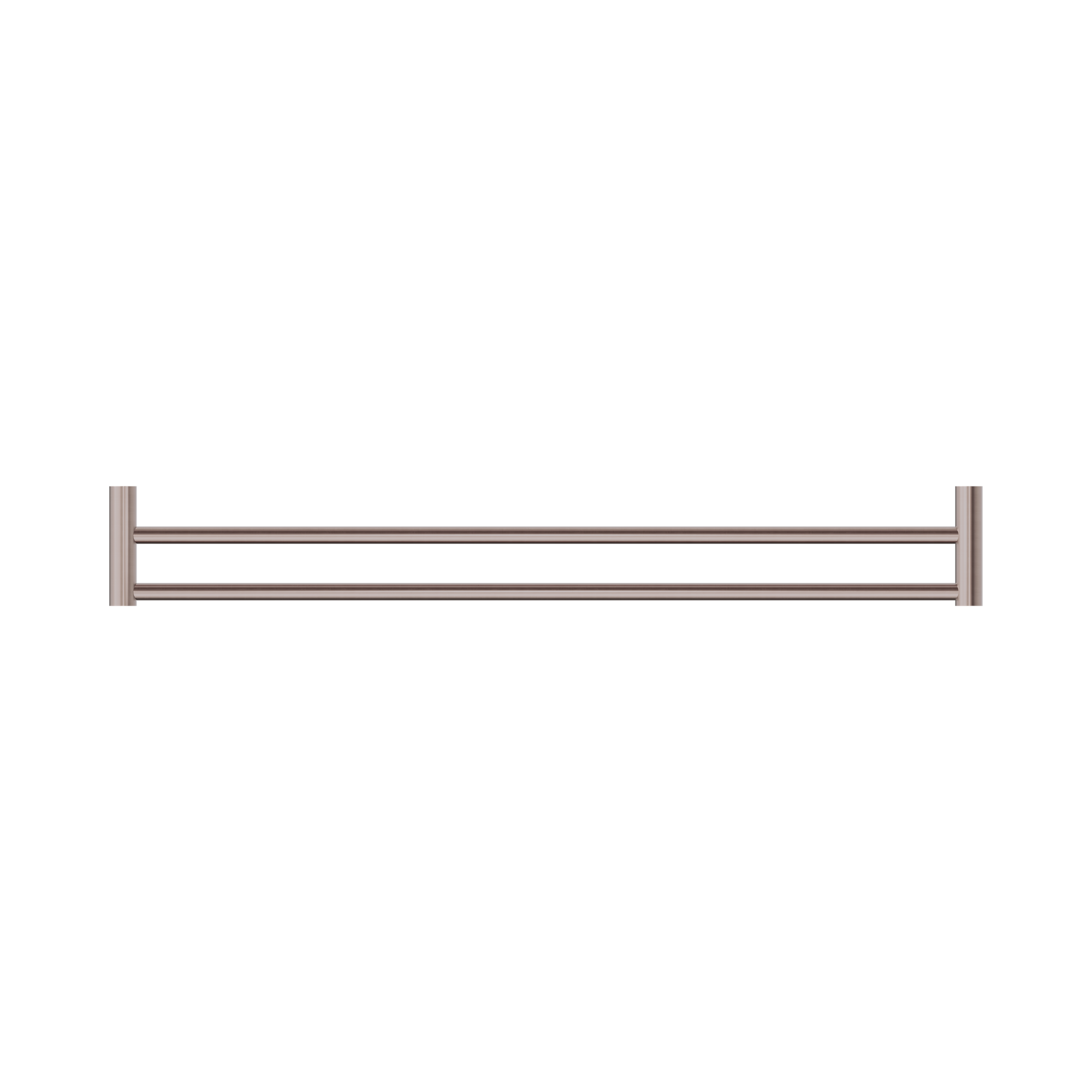Nero New Mecca Double Towel Rail 800mm, Brushed Bronze