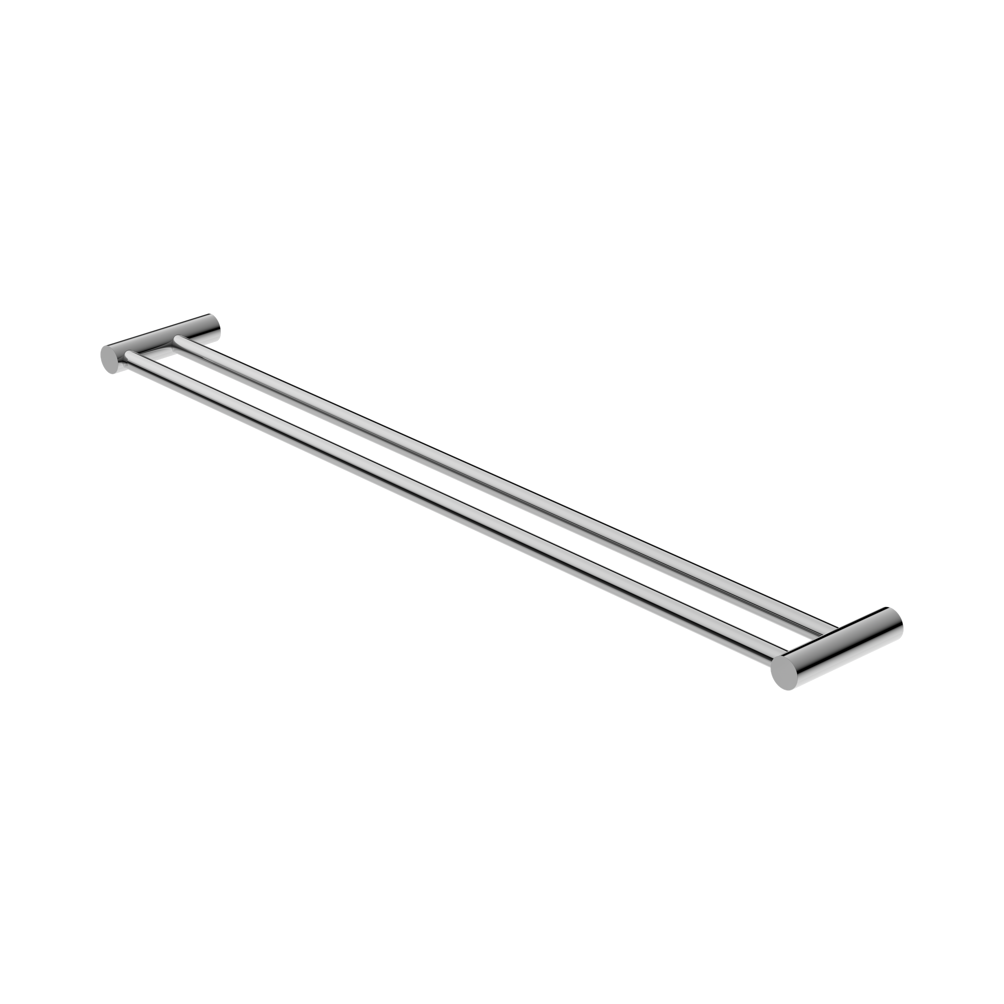 Nero New Mecca Double Towel Rail 800mm, Chrome