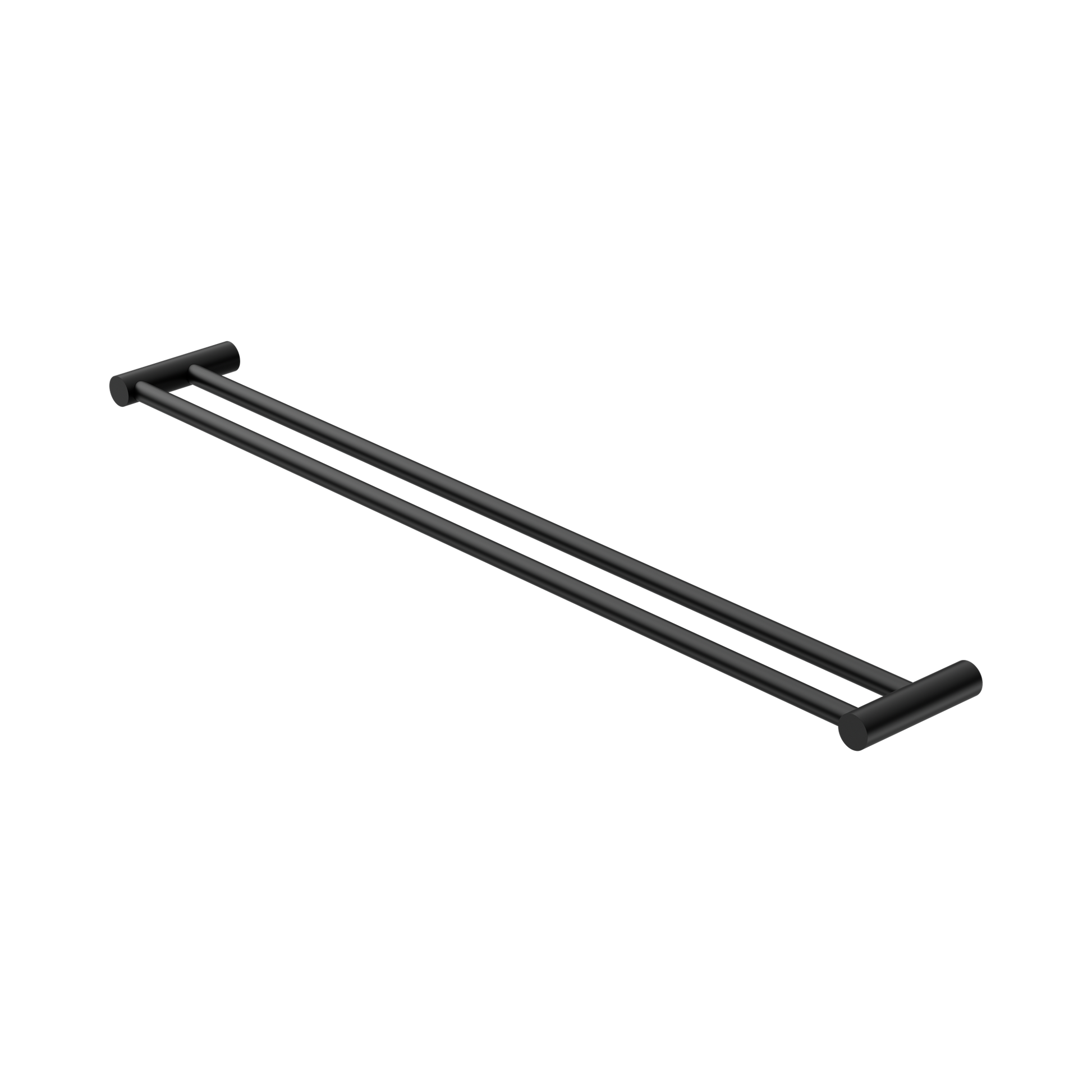 Nero New Mecca Double Towel Rail 800mm, Matte Black