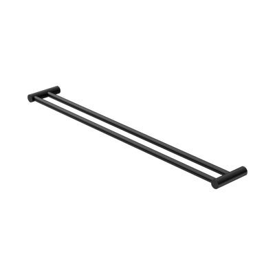 Nero New Mecca Double Towel Rail 800mm, Matte Black