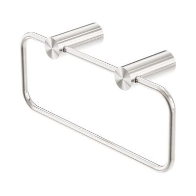 Nero New Mecca Towel Ring, Brushed Nickel