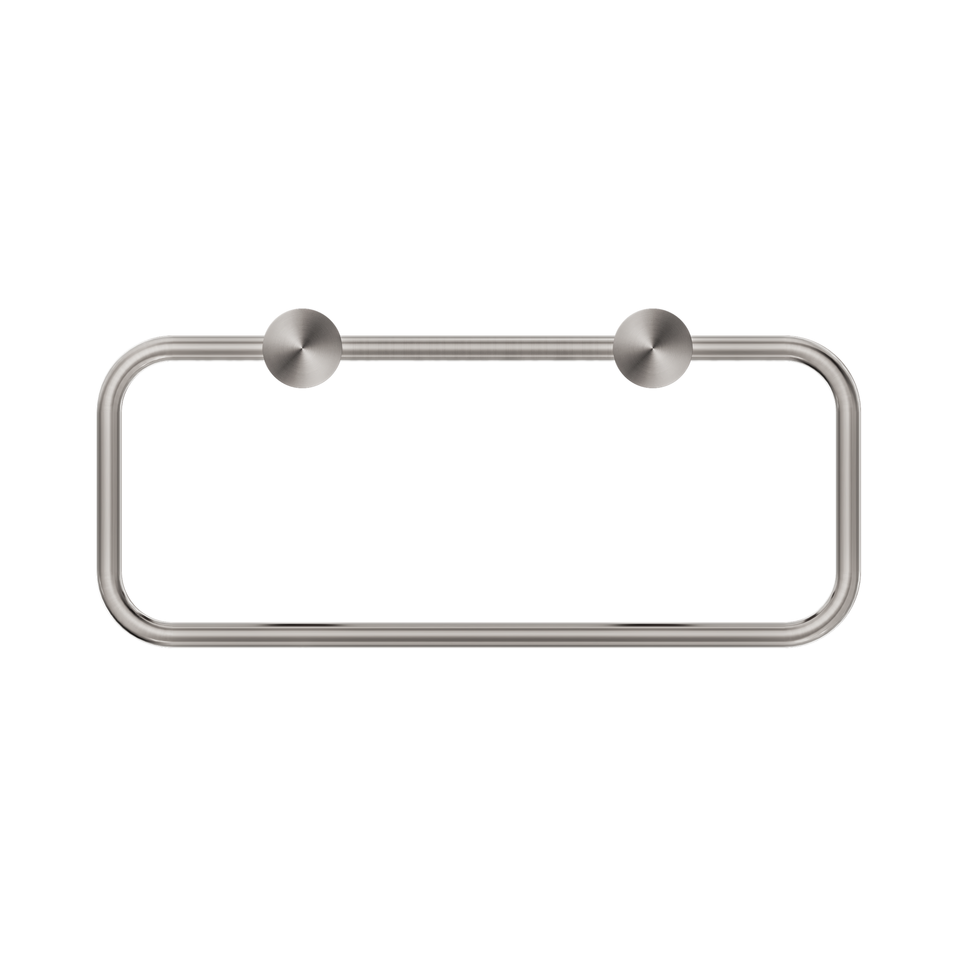 Nero New Mecca Towel Ring, Brushed Nickel