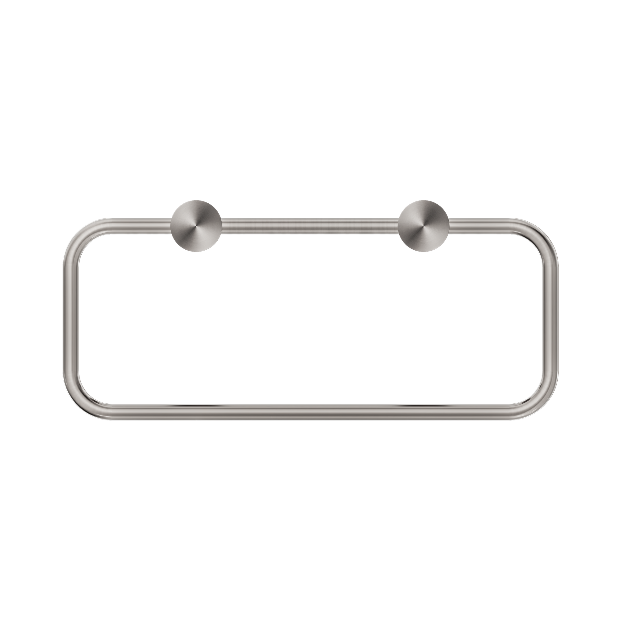 Nero New Mecca Towel Ring, Brushed Nickel