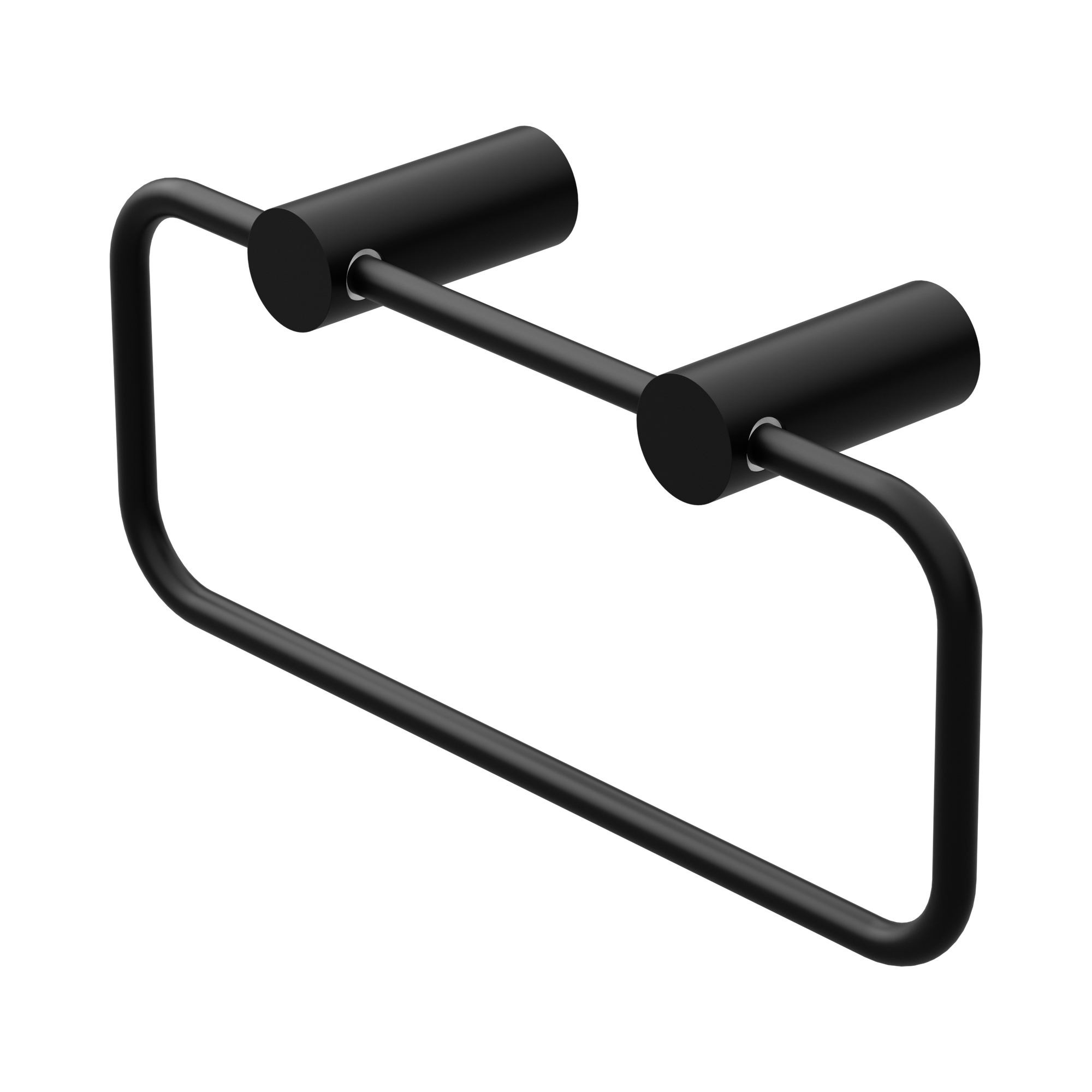 Nero New Mecca Towel Ring, Matte Black