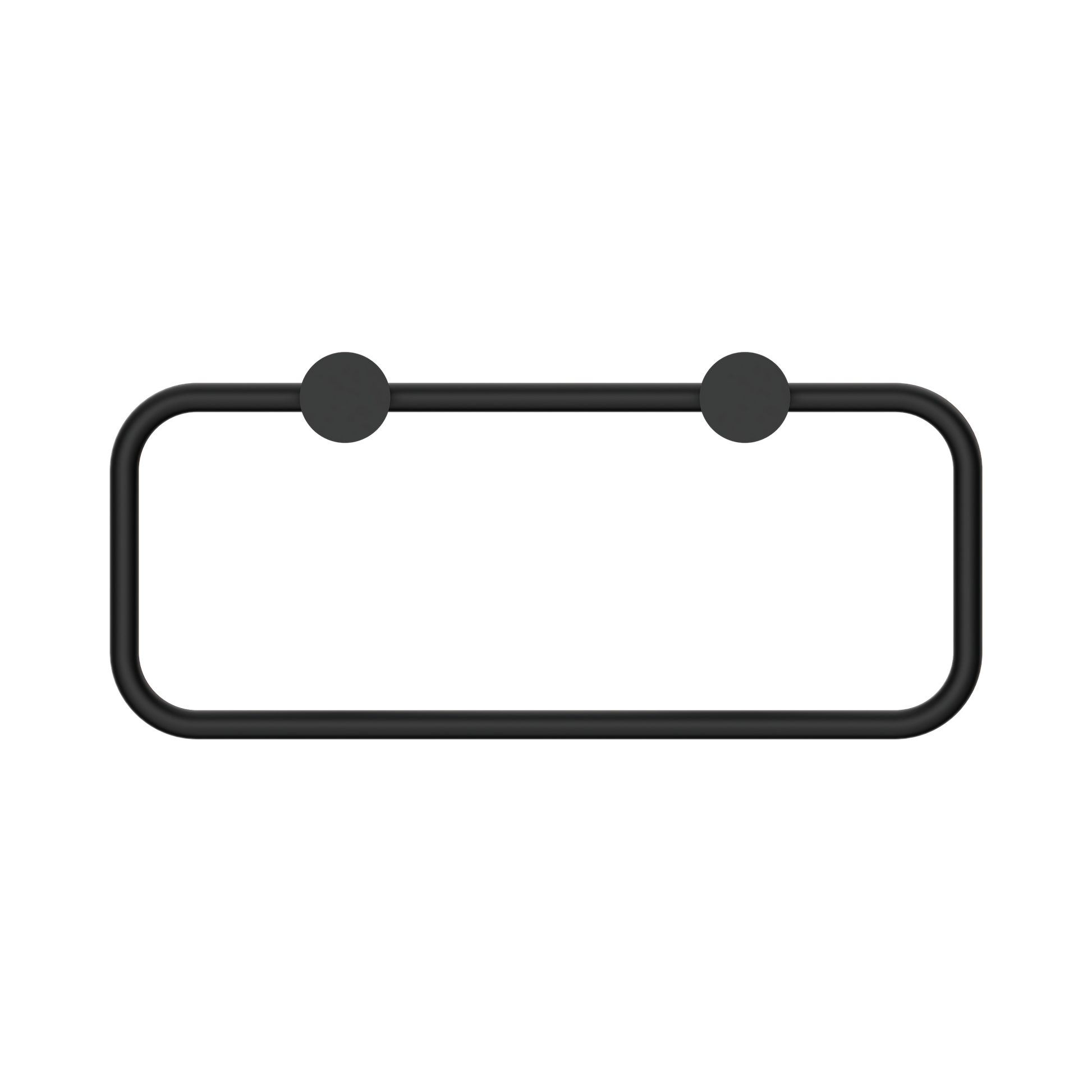 Nero New Mecca Towel Ring, Matte Black