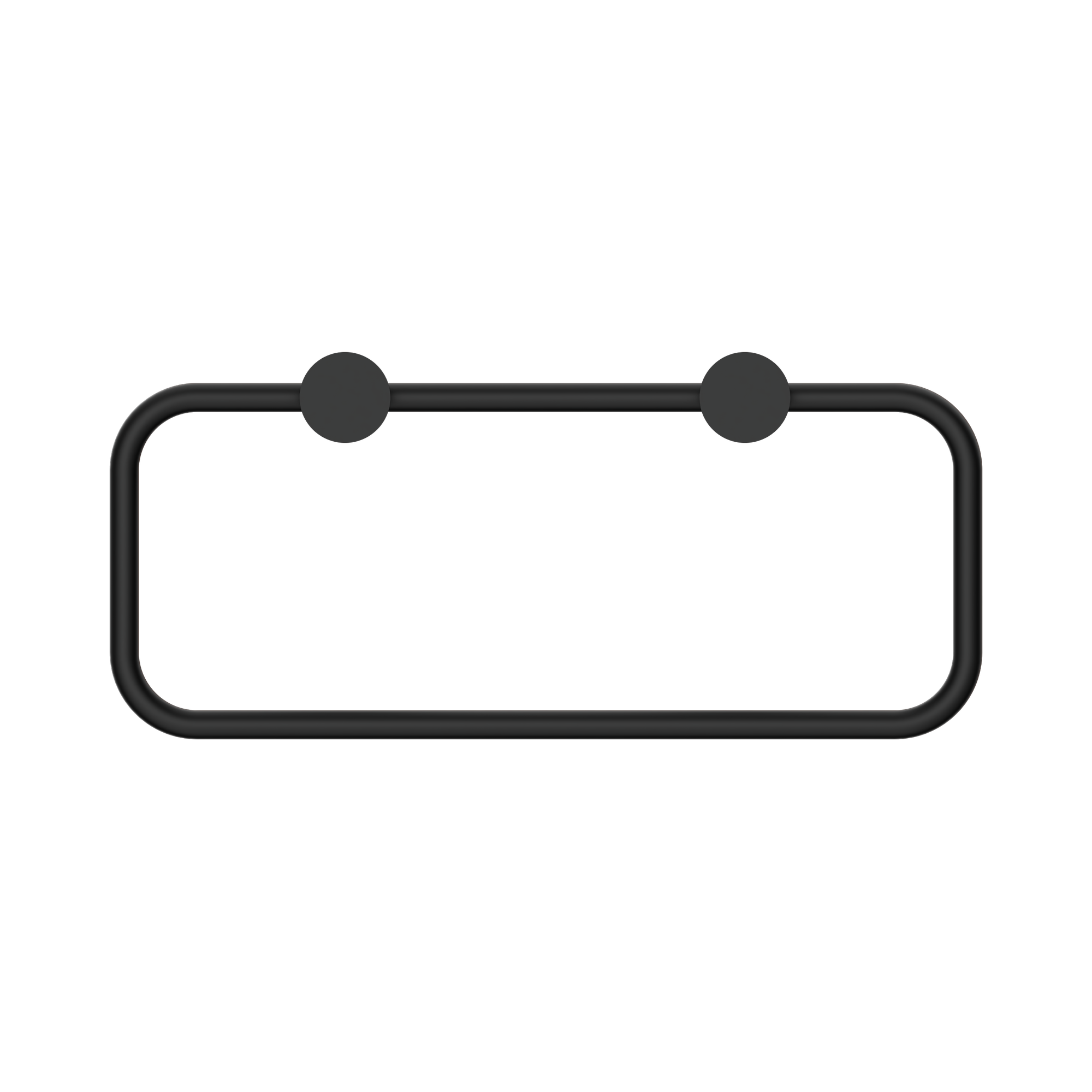 Nero New Mecca Towel Ring, Matte Black