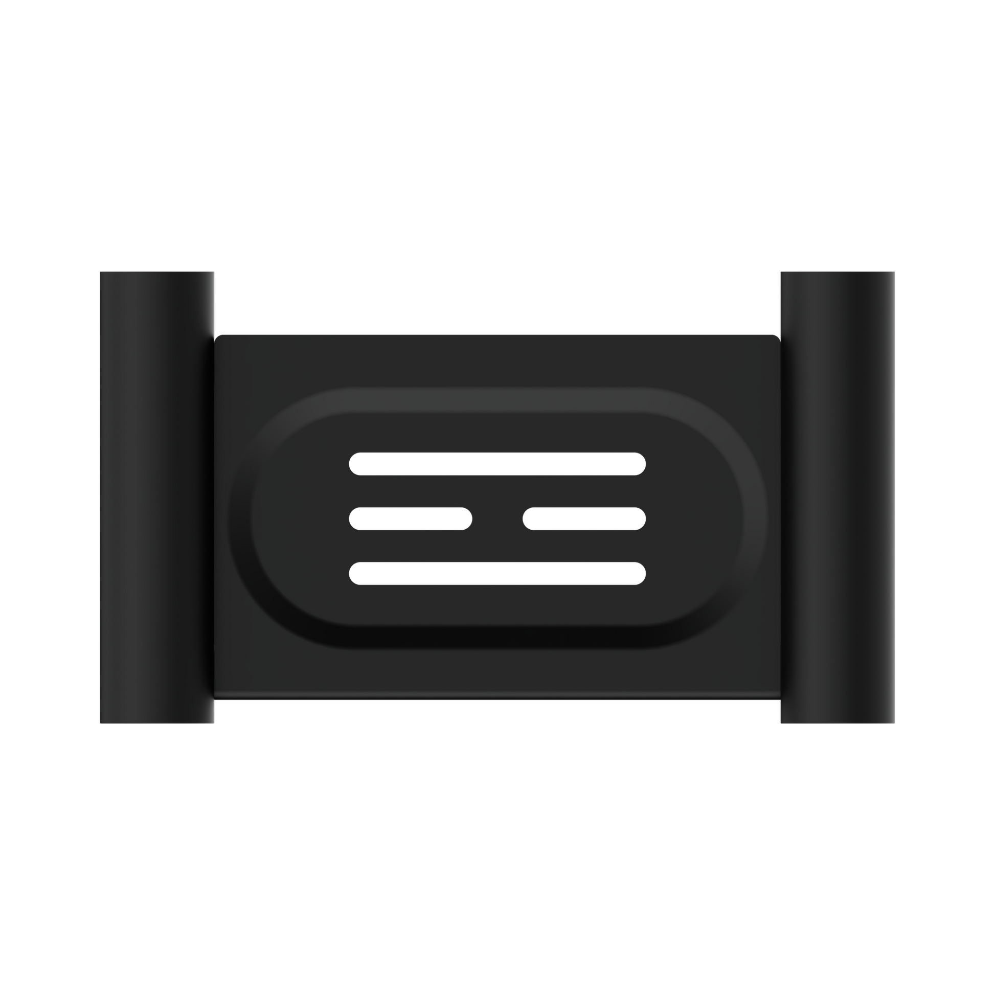 Nero New Mecca Soap Dish Holder, Matte Black