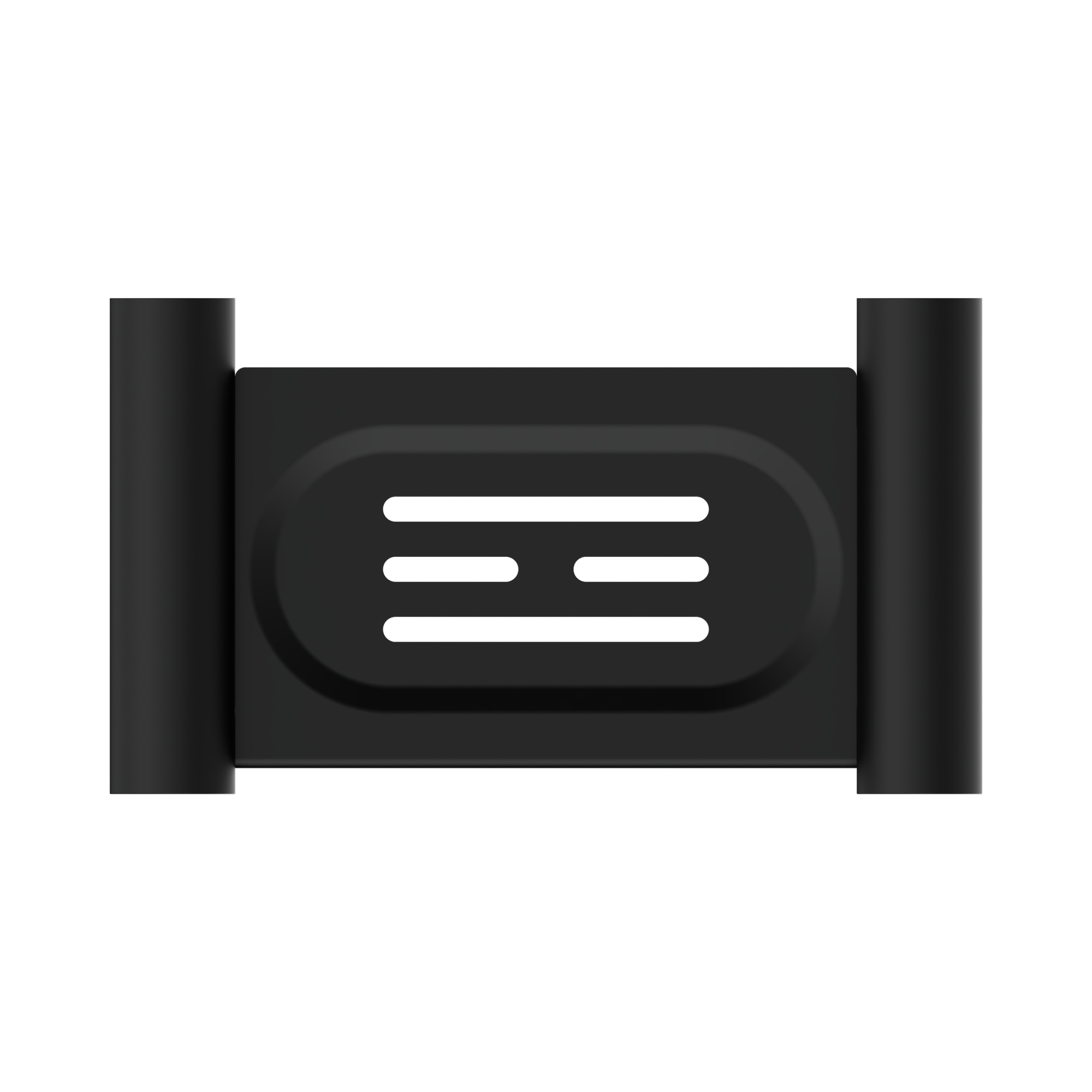 Nero New Mecca Soap Dish Holder, Matte Black