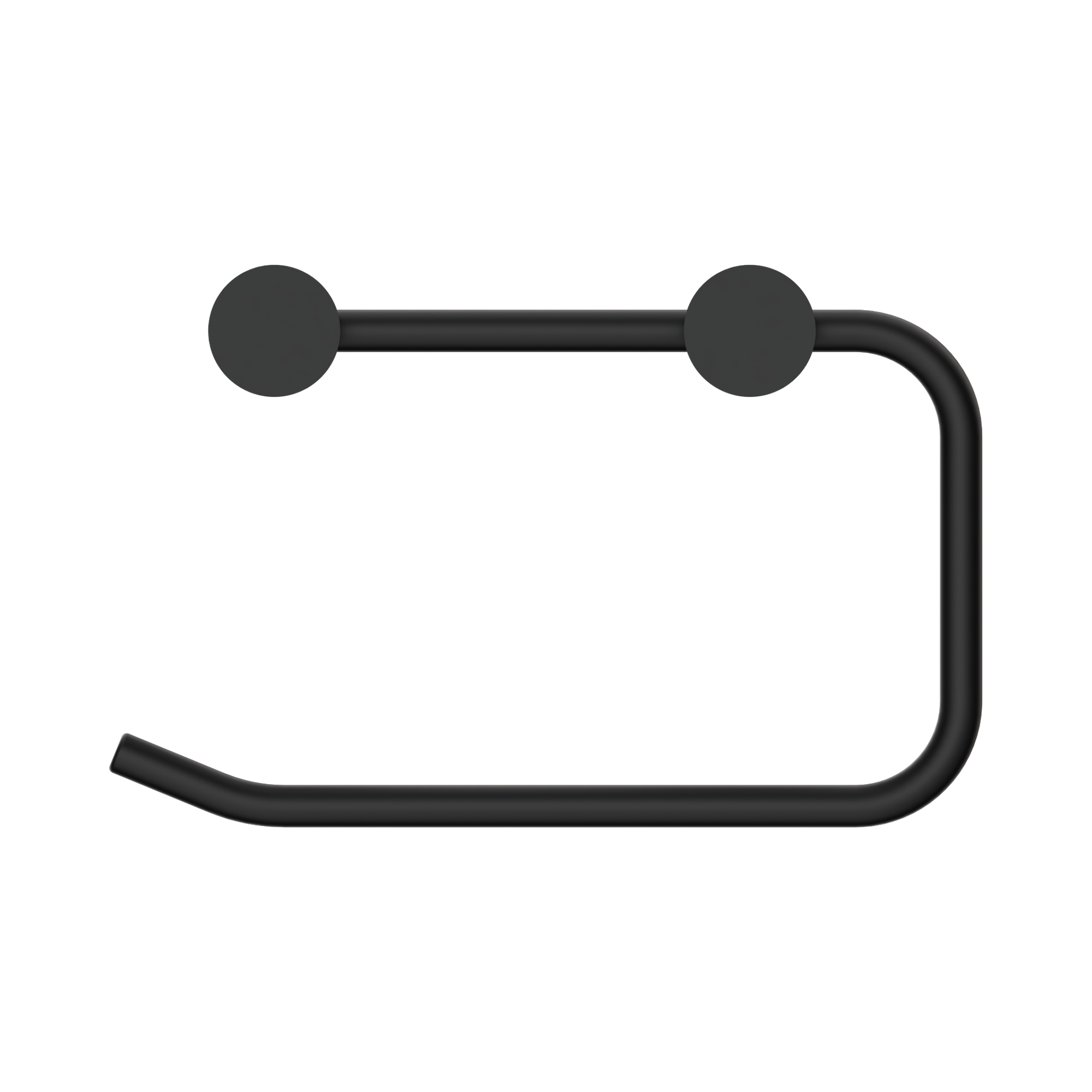 Nero New Mecca Toilet Roll Holder, Matte Black