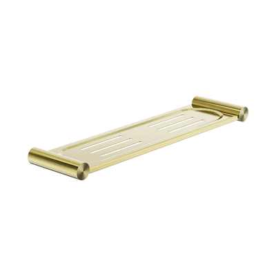 Nero New Mecca Metal Shower Shelf, Brushed Gold