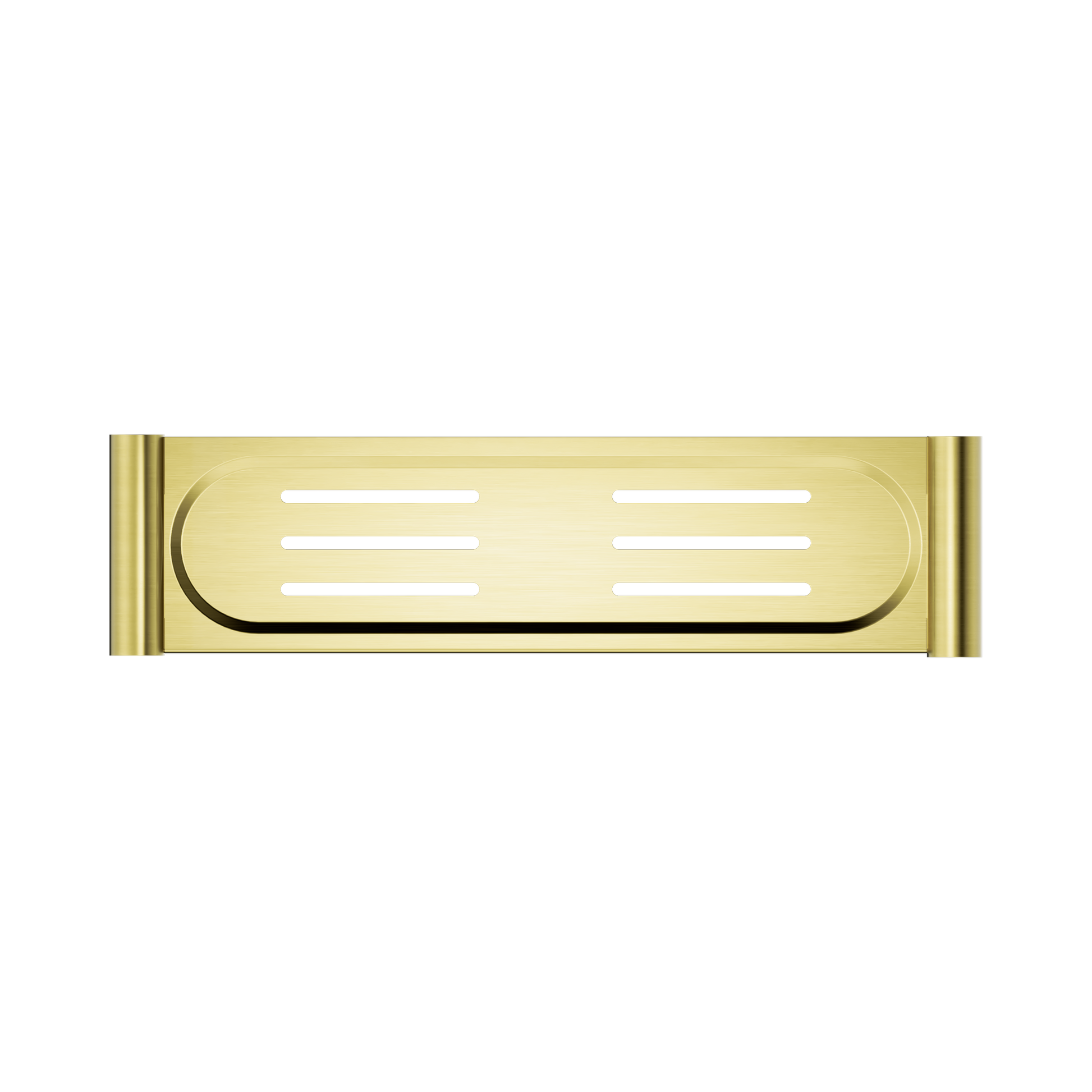 Nero New Mecca Metal Shower Shelf, Brushed Gold