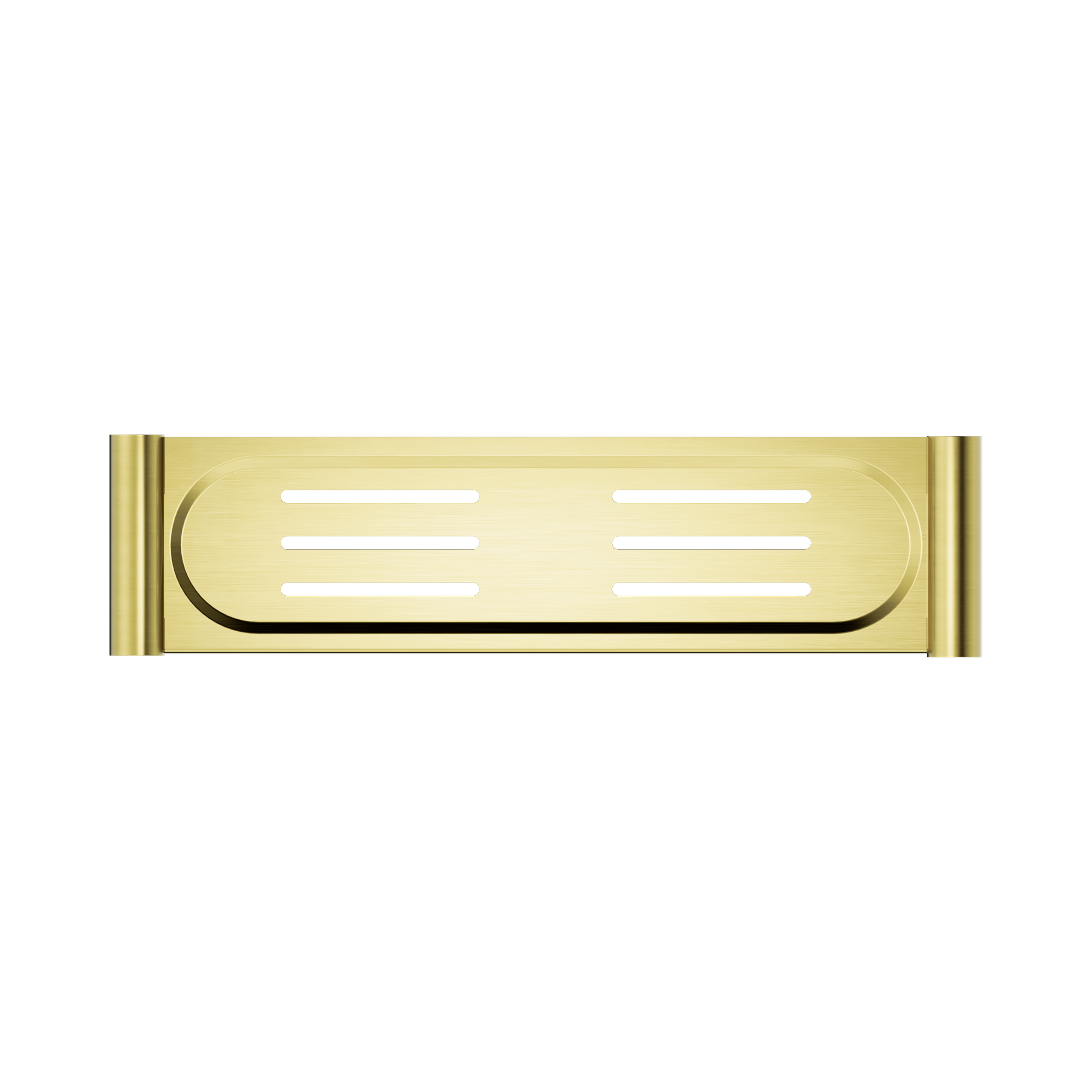 Nero New Mecca Metal Shower Shelf, Brushed Gold