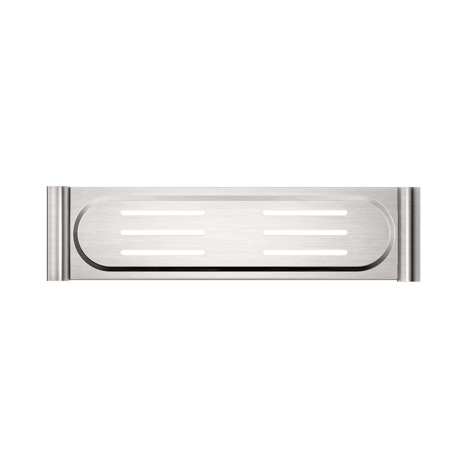 Nero New Mecca Metal Shower Shelf, Brushed Nickel