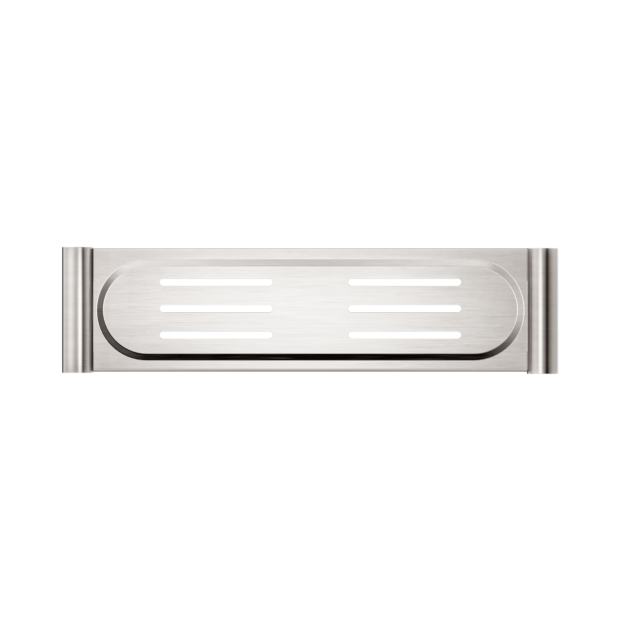 Nero New Mecca Metal Shower Shelf, Brushed Nickel