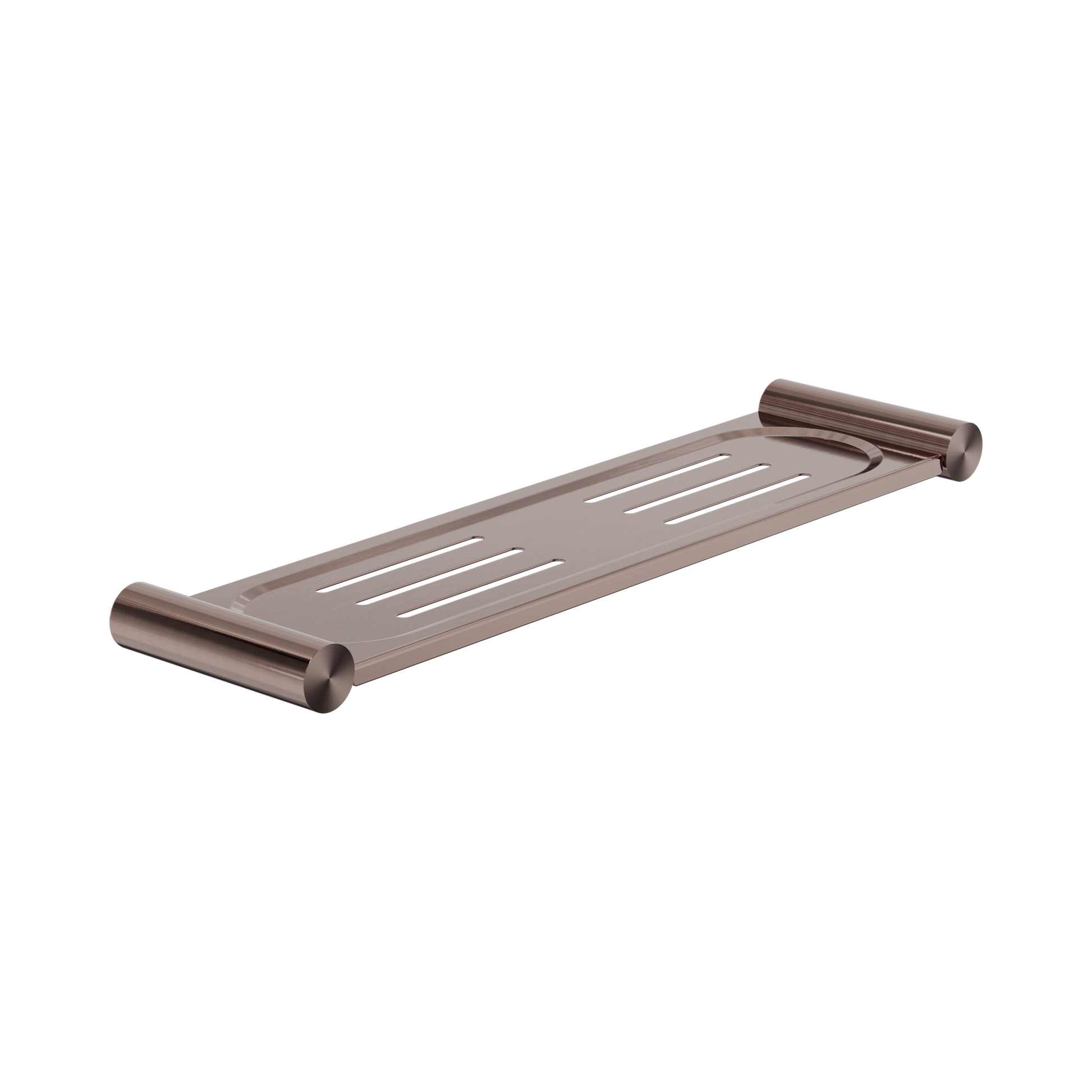 Nero New Mecca Metal Shower Shelf, Brushed Bronze