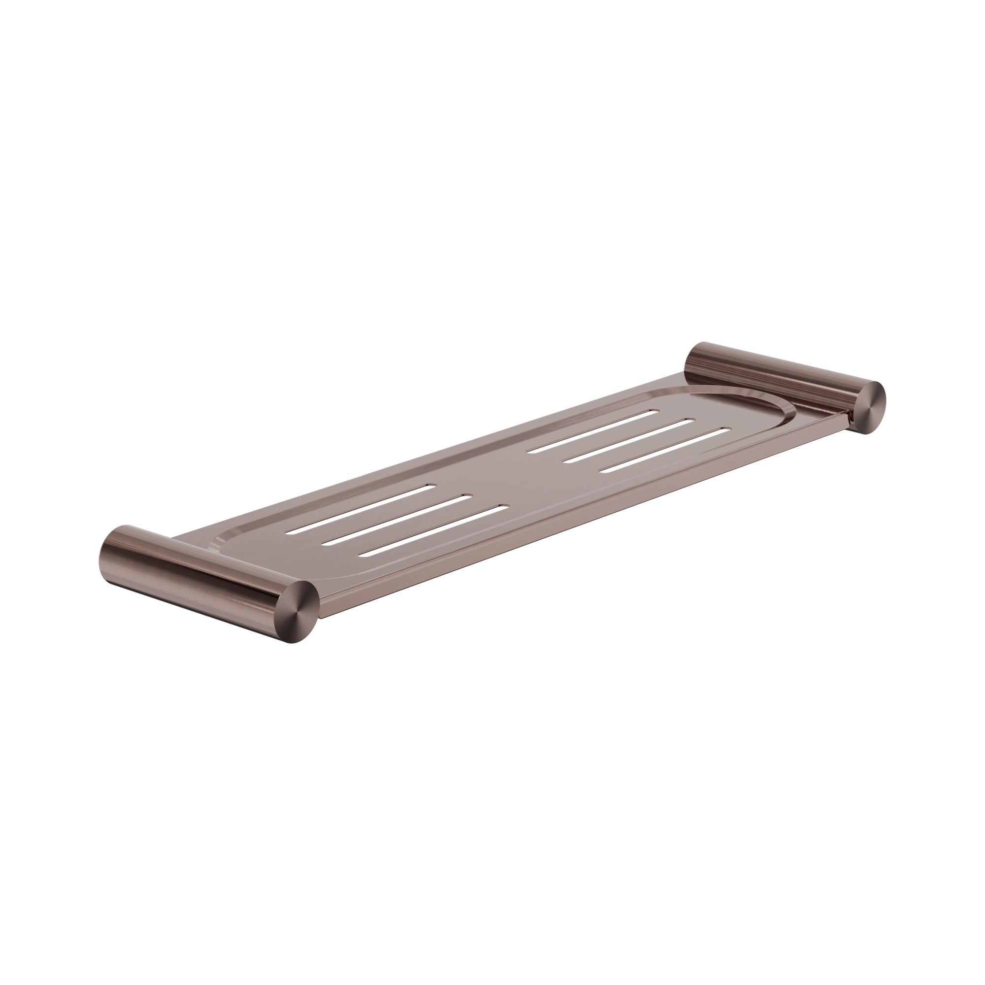 Nero New Mecca Metal Shower Shelf, Brushed Bronze