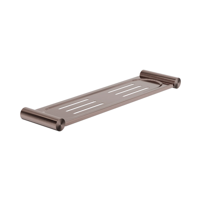 Nero New Mecca Metal Shower Shelf, Brushed Bronze